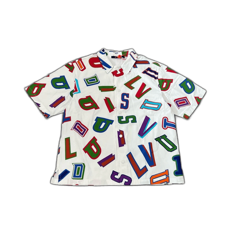 Louis Vuitton NBA Printed Short Sleeve Shirt-2506