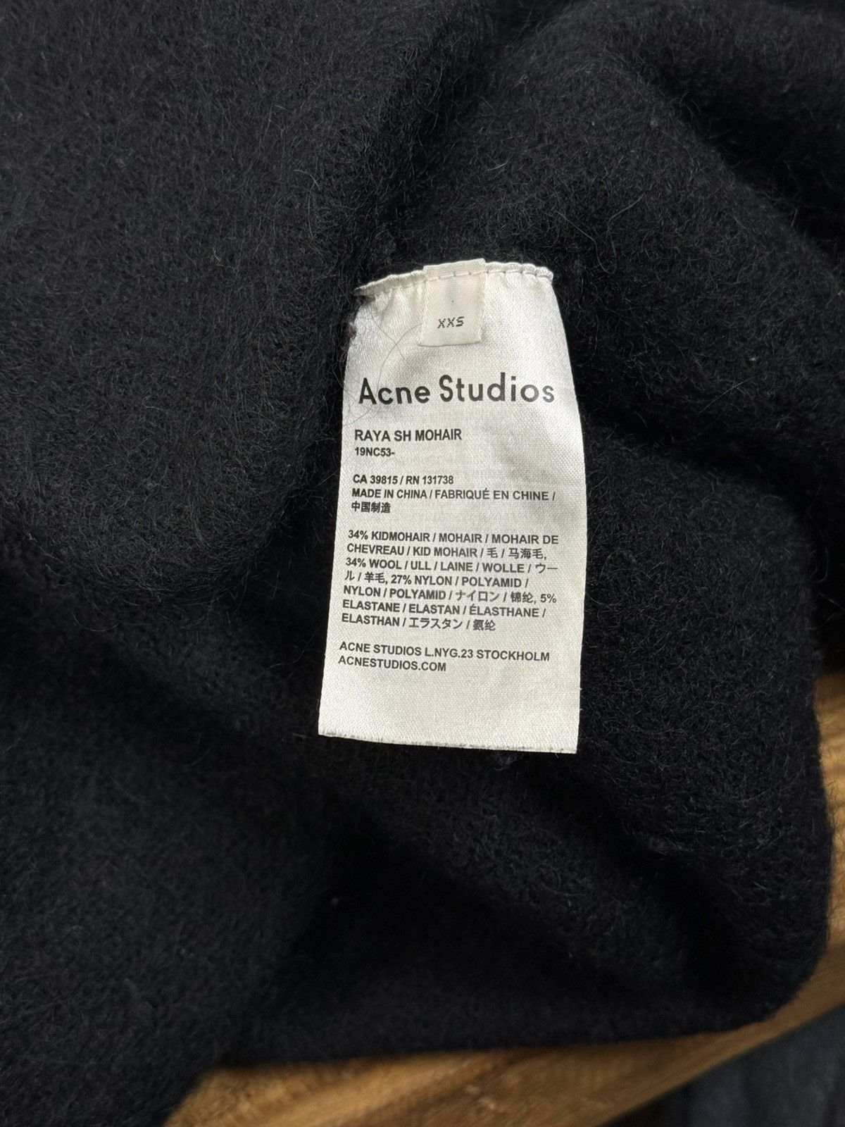 Acne Studios Acne Studios Raya Sh Mohair Wool Cardigan Jacket Black Size XS / US 0-2 / IT 36-38 - 7 Thumbnail