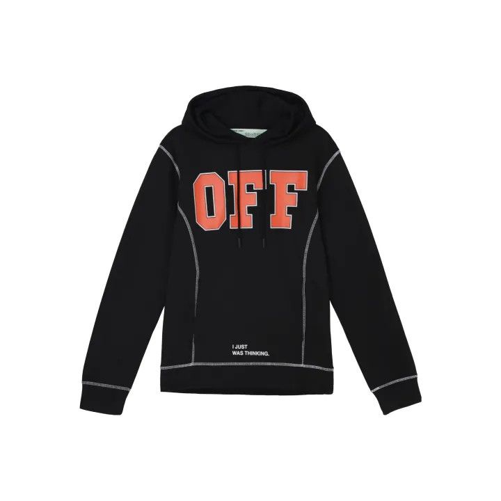 Off-White Off-White Graphic Hoodie in Black 0079 Size US M / EU 48-50 / 2 - 1 Thumbnail