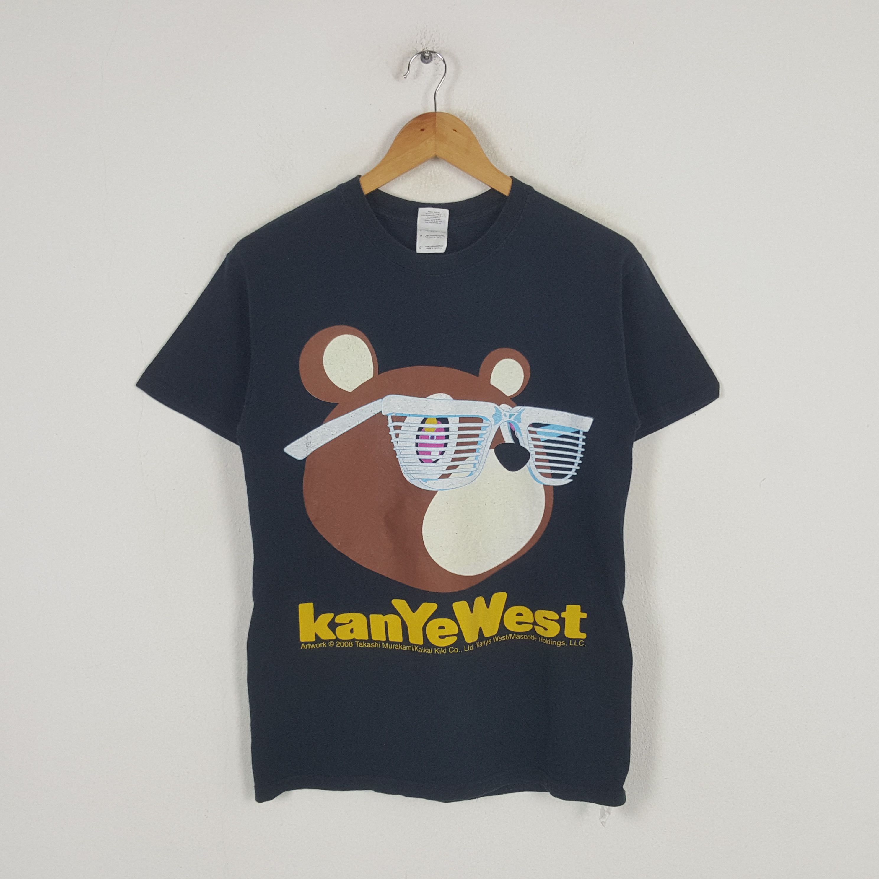 Kanye West × Takashi Murakami × Vintage Vintage Kanye West American Rapper Takashi Murakami Tshirt Size US S / EU 44-46 / 1 - 1 Thumbnail