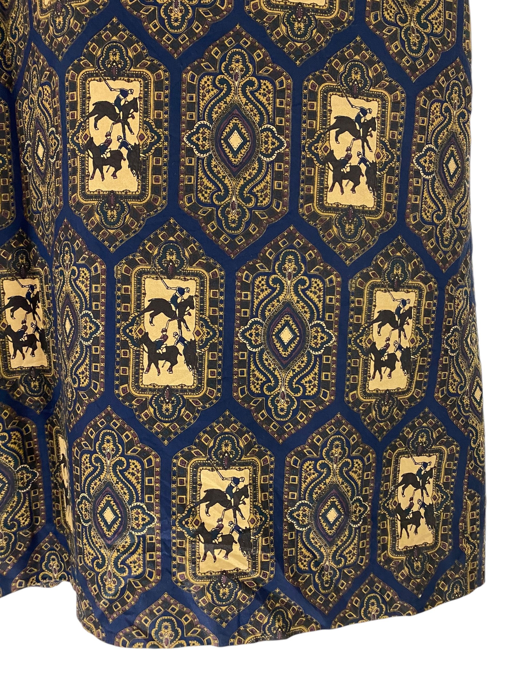Burberry × Burberry Prorsum × Designer 90s Burberrys polo equestrian allover print dressing gown Size US L / EU 52-54 / 3 - 8 Thumbnail