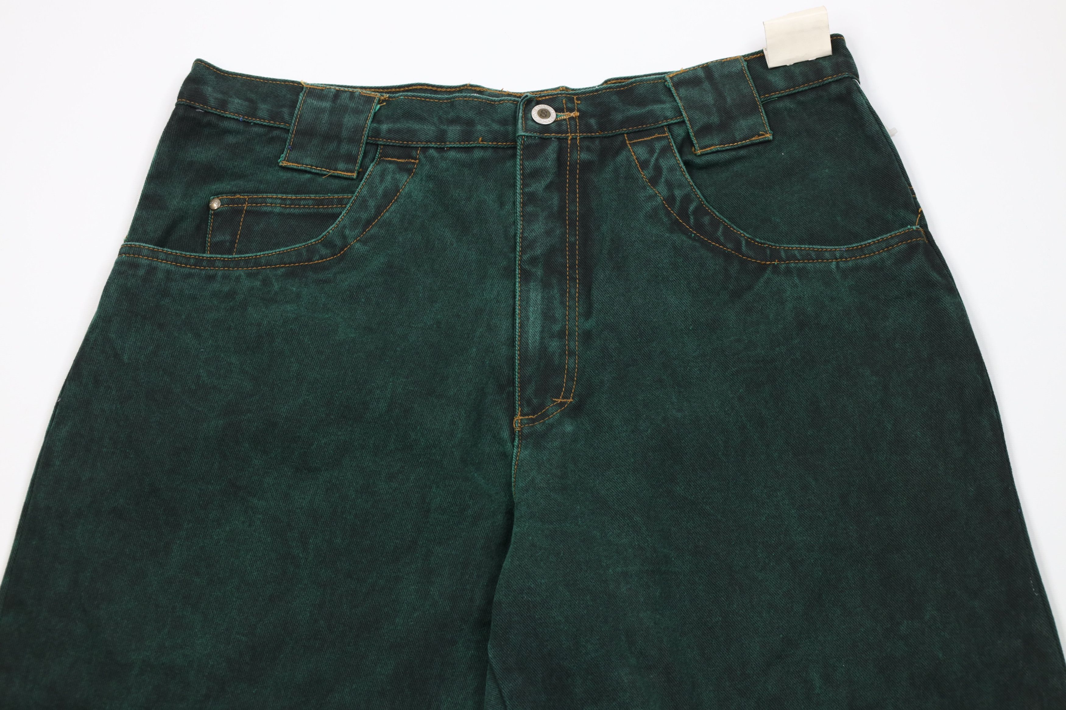 Vintage Deadstock Vintage 90s Streetwear Wash Skateboard Jeans Green Size US 36 / EU 52 - 2 Thumbnail