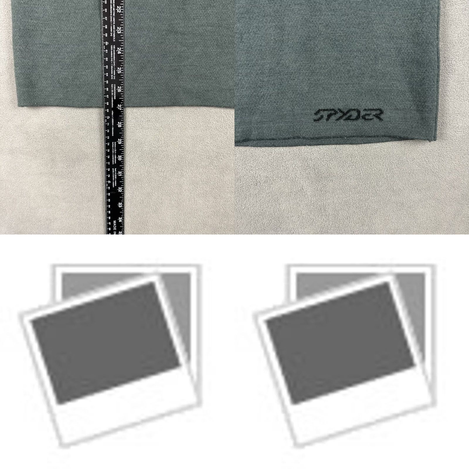 Spyder Spyder Sweater Mens Small Green Quarter Zip Wool Blend Pullover GUC Size US S / EU 44-46 / 1 - 7 Thumbnail