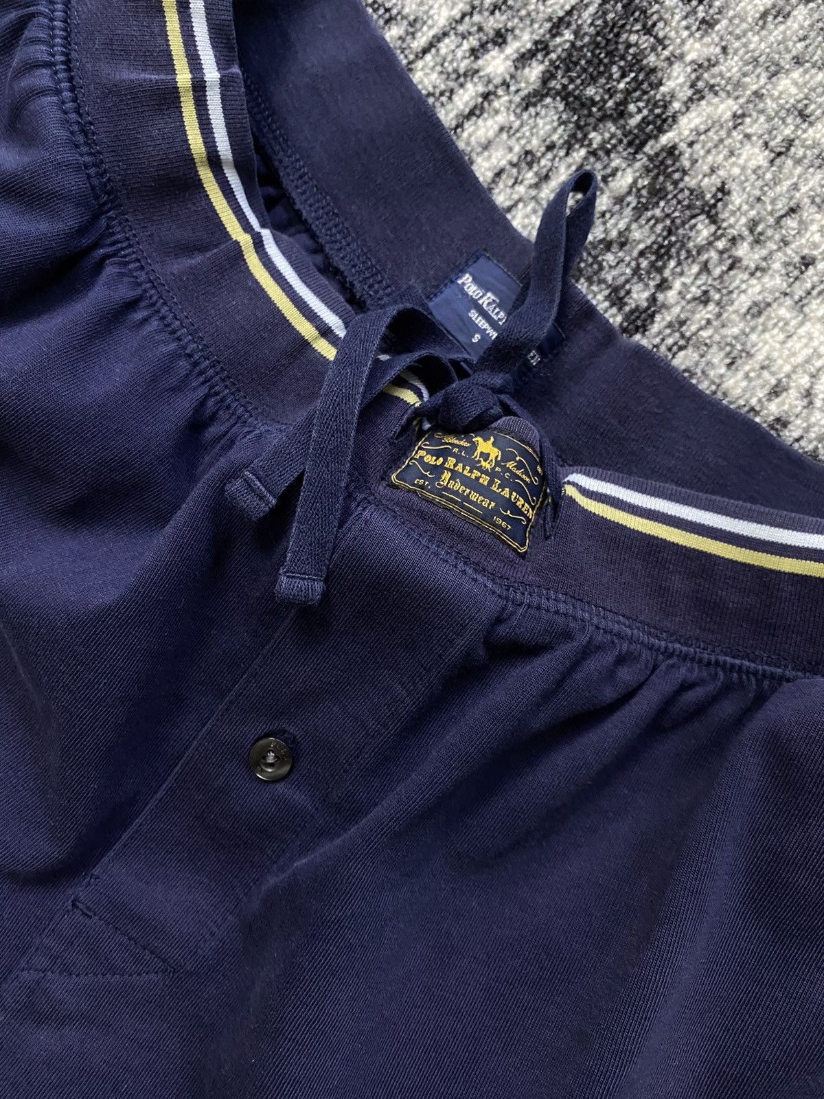 Vintage Vintage Polo Ralph Lauren Shorts Sleepwear Yellow Pony Y2K Size US 30 / EU 46 - 3 Thumbnail