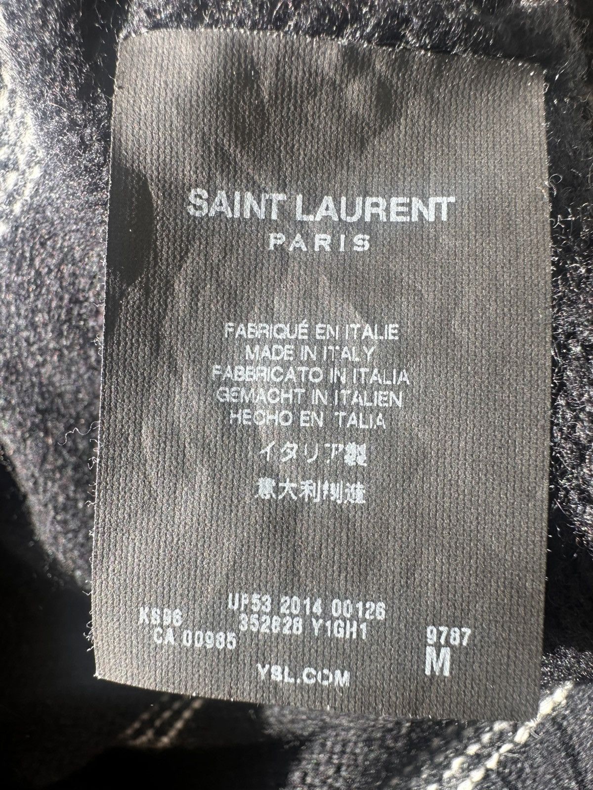 Saint Laurent Paris Hedi Slimane Saint Laurent FW14 Wool Black Stripe Sweater Size US M / EU 48-50 / 2 - 3 Thumbnail