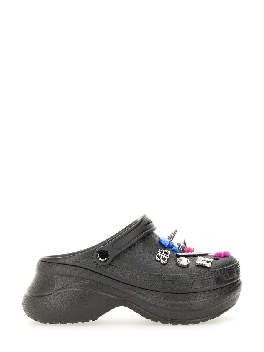 Balenciaga BALENCIAGA "CROCS JIBBITZ" SABOT - BLACK (IT 37) Size US 7 / IT 37 - 1 Thumbnail