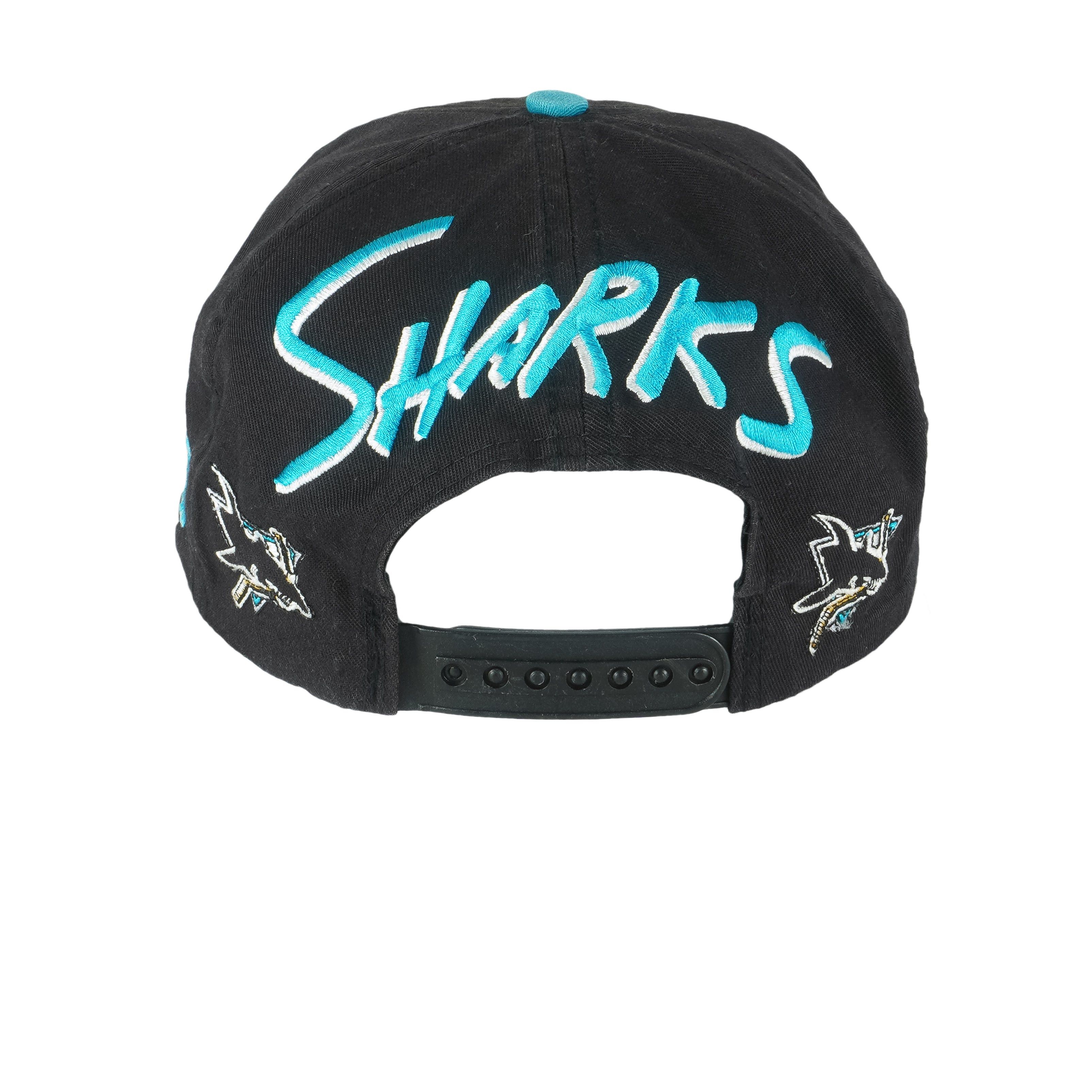 Twins Enterprise Inc. NHL - San Jose Sharks Embroidered Snapback Hat 1990s Size ONE SIZE - 4 Thumbnail