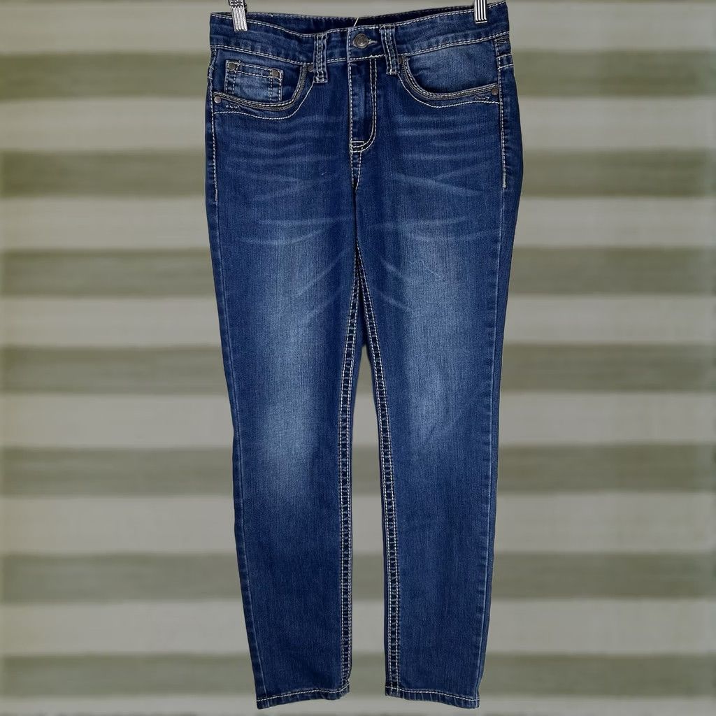 Vintage VINTAGE Shyanne Western Embroidery Jeans Womens 30 Regular 29 Inseam Blue Skinny Cowboy Southwestern Womens Size 30" / US 8 / IT 44 - 1 Thumbnail