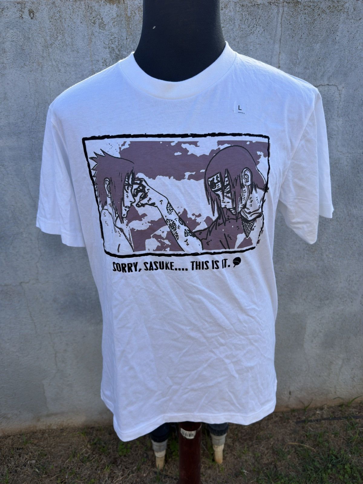 Uniqlo New Uniqlo x Naruto UT Japan White Sorry Sasuke Men's L Size US L / EU 52-54 / 3 - 1 Thumbnail