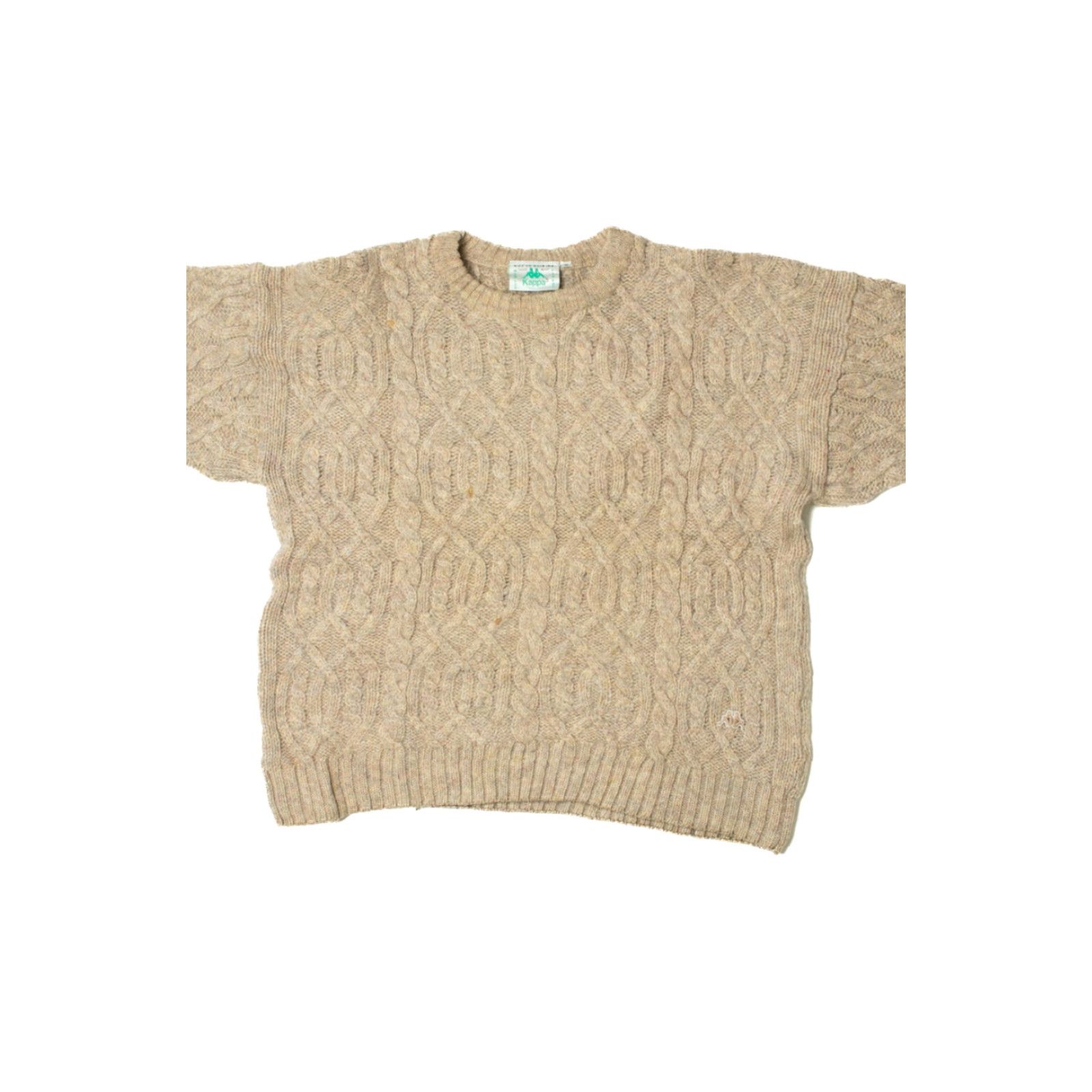 Kappa VINTAGE Kappa Fisherman Sweater Medium Beige Knit Pullover Men's Cozy Warm Shirt Size M / US 6-8 / IT 42-44 - 3 Thumbnail