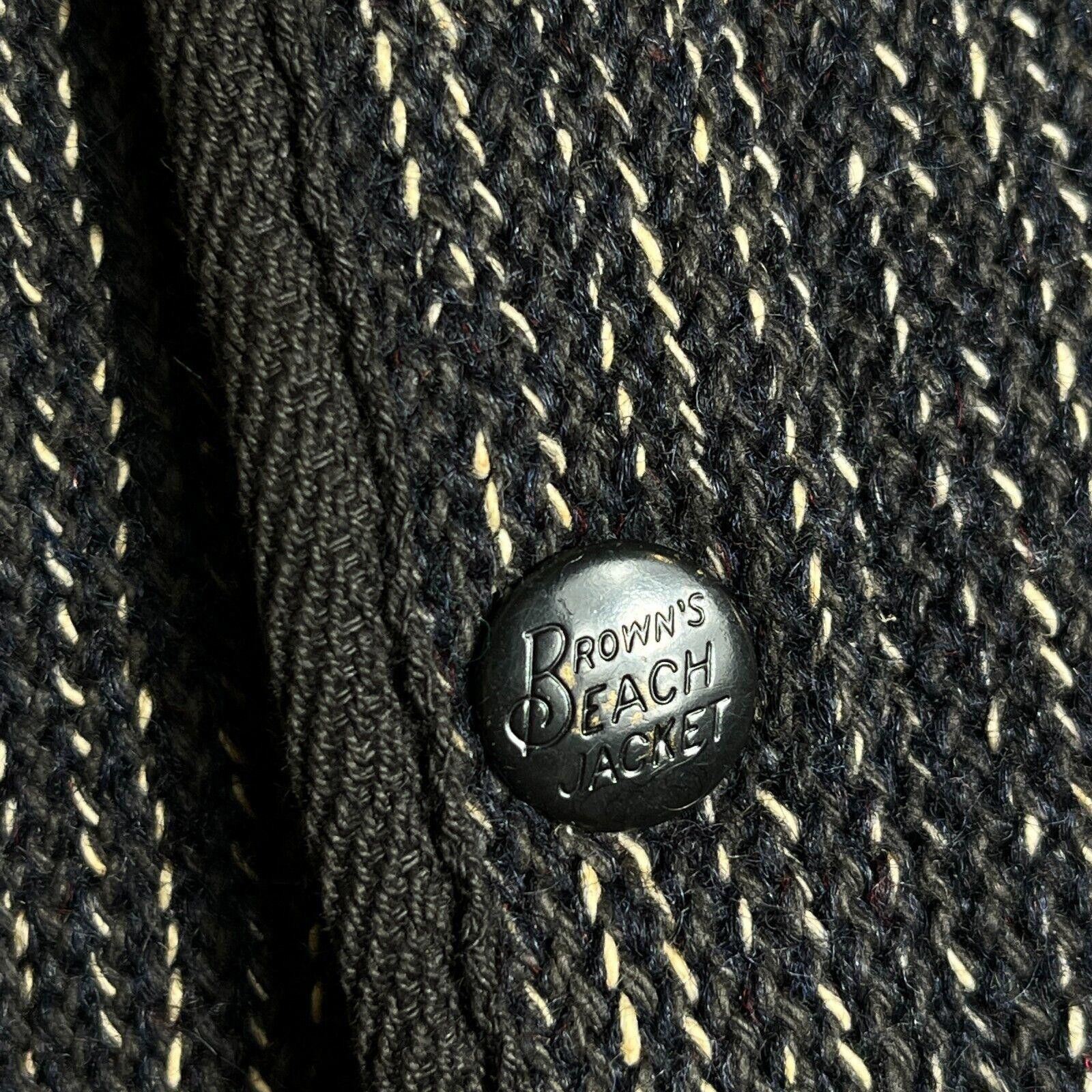 Brown's Beach Jacket × Vintage Vintage 40s Brown's Beach Jacket Wool Vest 40/M Original Size US M / EU 48-50 / 2 - 9 Thumbnail
