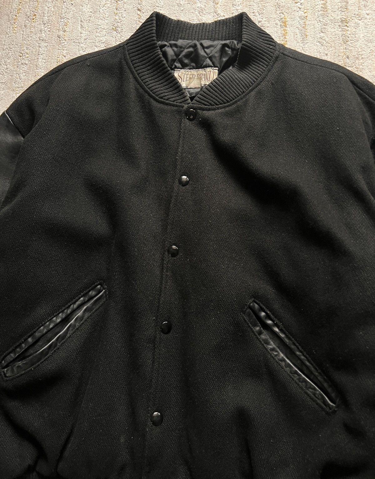 Vintage Vtg Made in USA Steer Brand Hand Painted Varsity Jacket Size US M / EU 48-50 / 2 - 8 Thumbnail