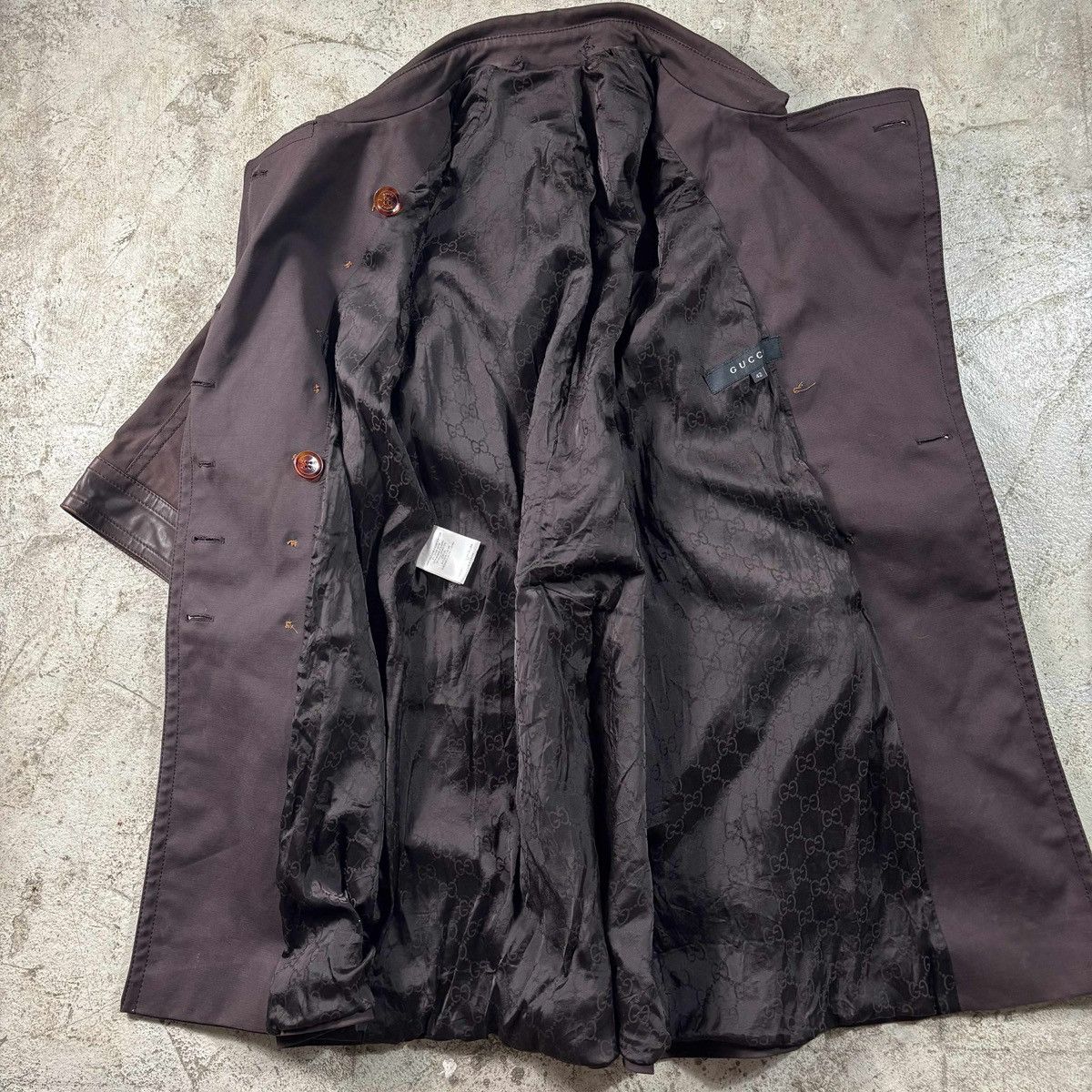 Gucci GUCCI FRIDA ERA - 2008 COAT COTTON / LEATHER SHORT SLEEVES Size M / US 6-8 / IT 42-44 - 3 Thumbnail
