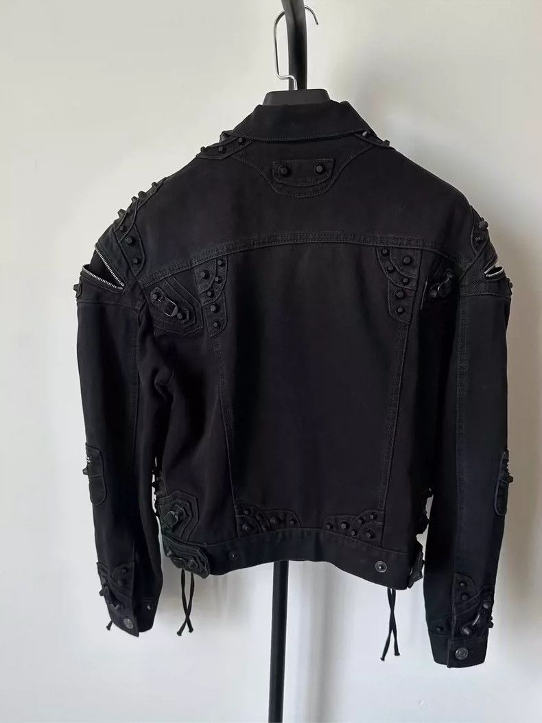Balenciaga Balenciaga size 36 Biker paneled denim jacket Size S / US 4 / IT 40 - 2 Thumbnail