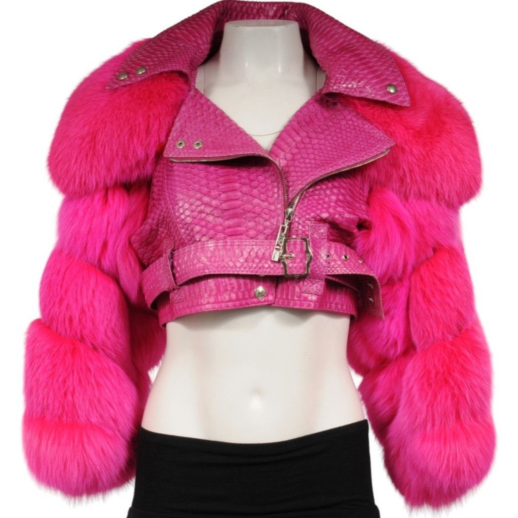 Dior John Galliano Spring 2004 Crop Biker Jacket Size S / US 4 / IT 40 - 2 Thumbnail