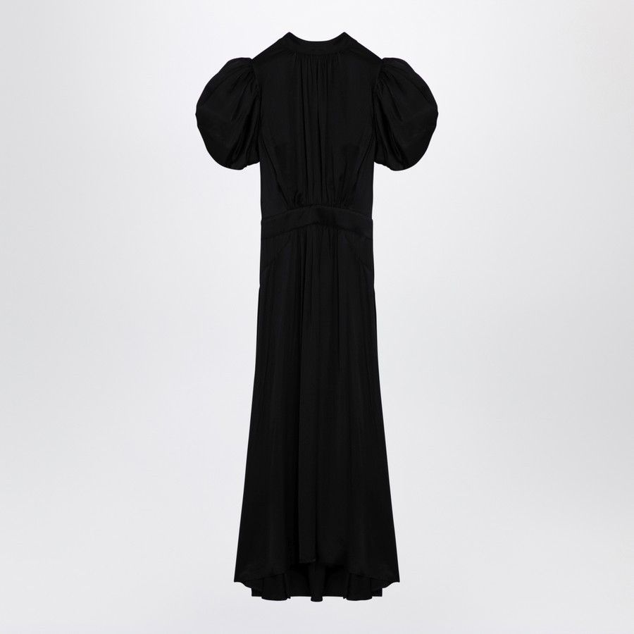 ROTATE o1d2blof0924 Midi Dress in Black Size XS / US 0-2 / IT 36-38 - 1 Thumbnail
