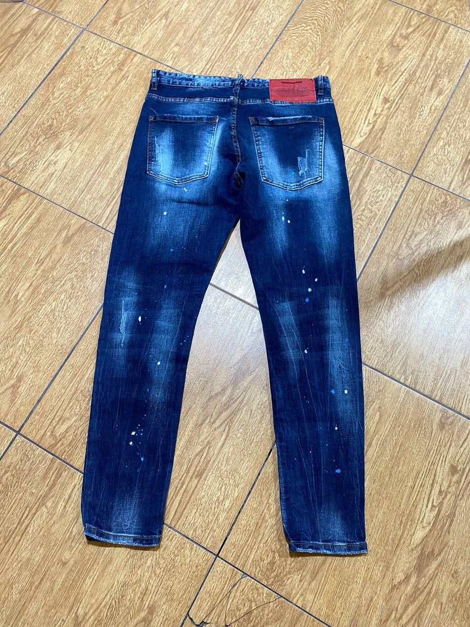 Dsquared2 DSQUARED2 Destroyed Crop Denim Slim Skinny Distressed Jeans Size US 34 / EU 50 - 7 Thumbnail
