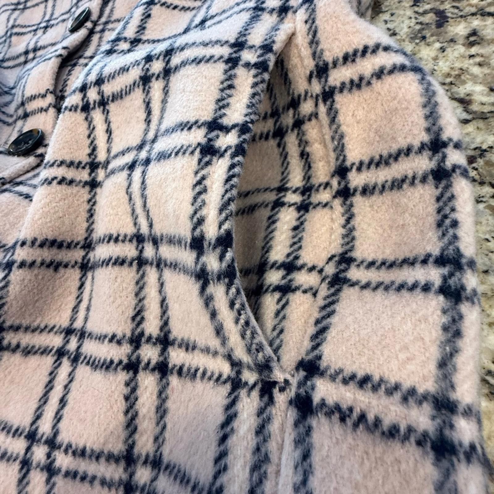 Other Caslon wool blend shacket pink & navy plaid SZ XS Size XS / US 0-2 / IT 36-38 - 6 Thumbnail