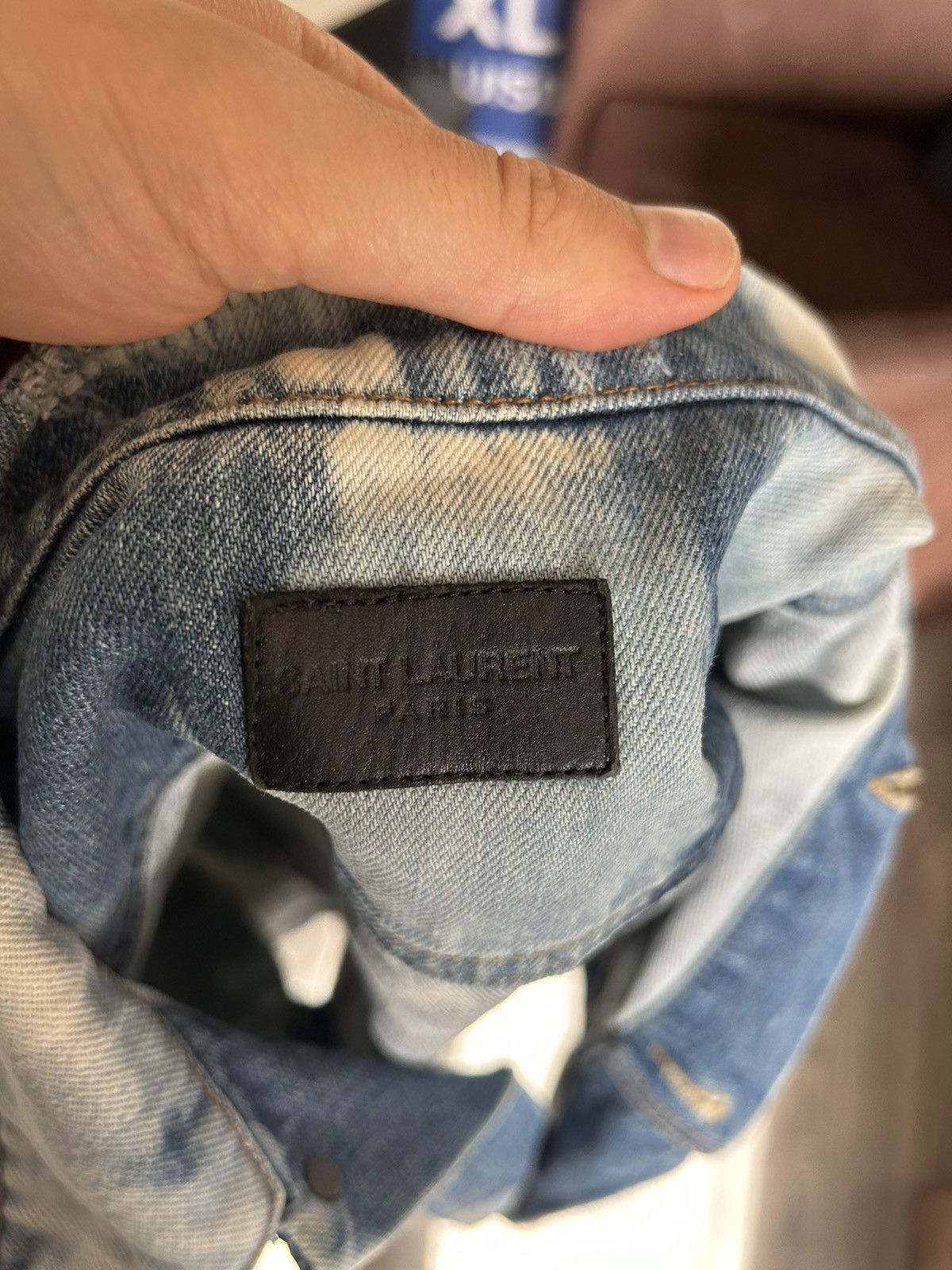 Saint Laurent Paris Bleached Denim Vest Size US M / EU 48-50 / 2 - 9 Thumbnail