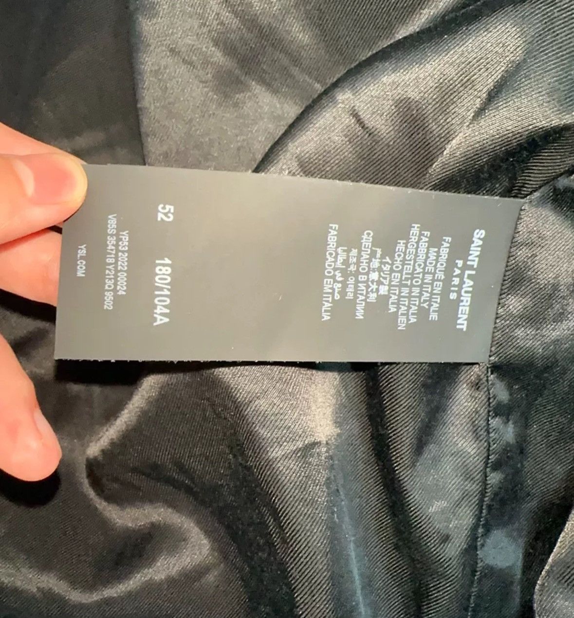 Saint Laurent Paris × Yves Saint Laurent SAINT LAURENT striped single breasted casual long jacket Size US L / EU 52-54 / 3 - 4 Thumbnail