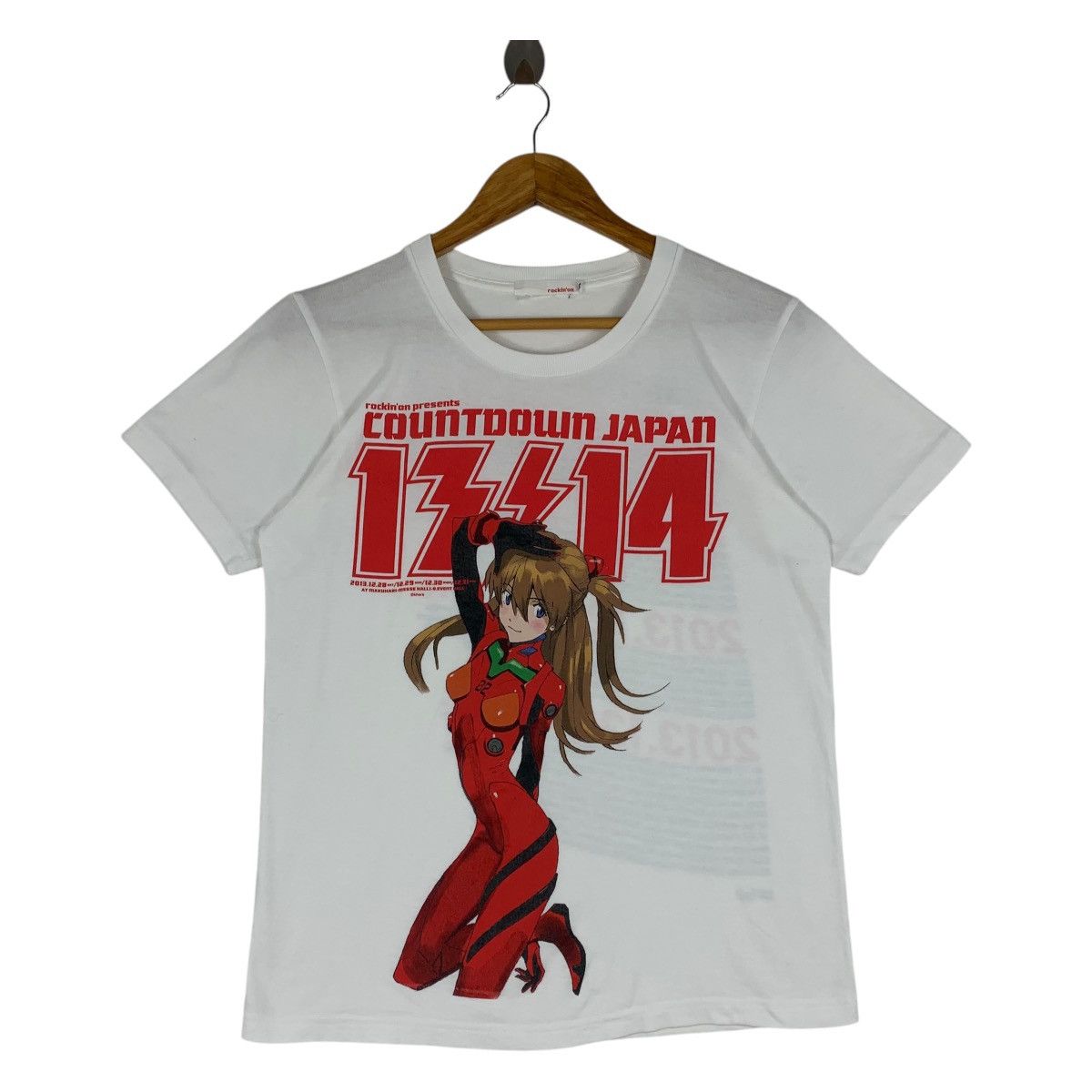 ROCKIN’ON ASUKA LANGLEY Evangelion Japan countdown anime tee