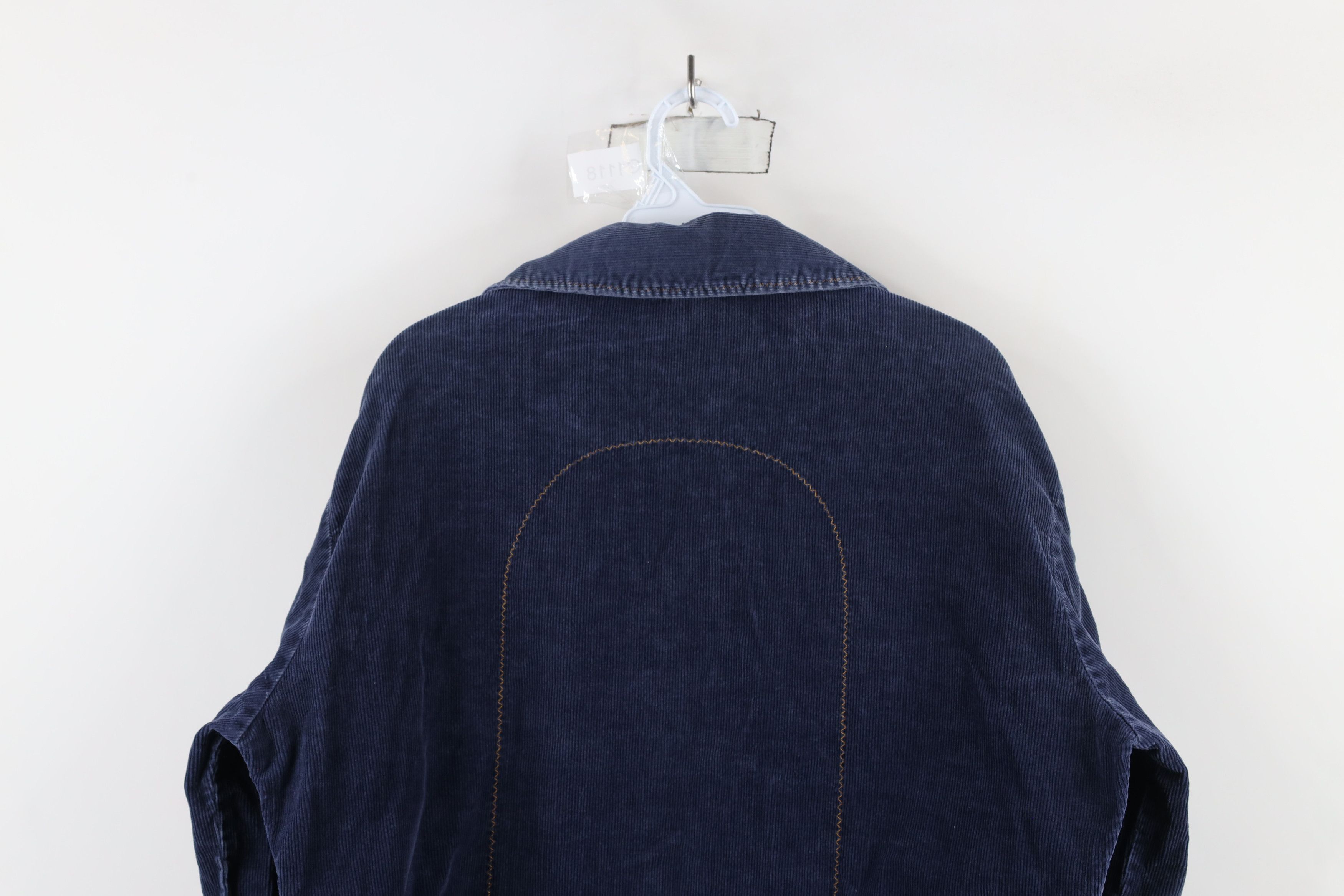 Vintage Vintage 50s 60s Streetwear Corduroy Trucker Jacket Blue USA Size M / US 6-8 / IT 42-44 - 13 Thumbnail