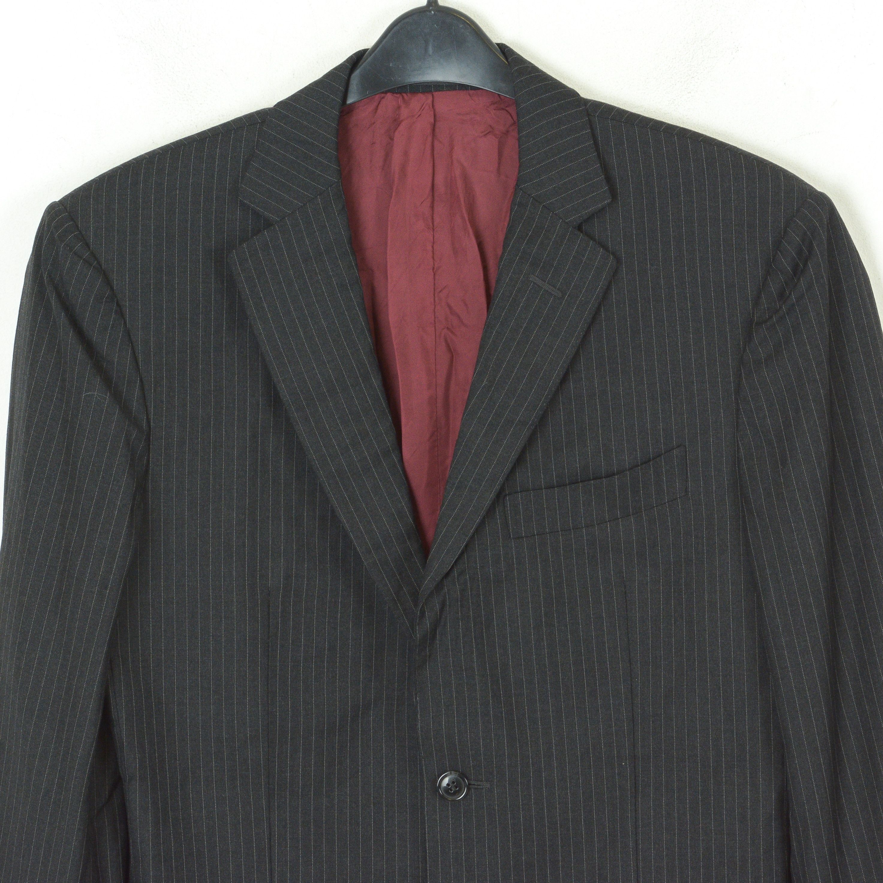 Suitsupply Wool Super110 Pinstriped Coat Blazer UK 38L US Suit Jacket Size 38L - 2 Thumbnail