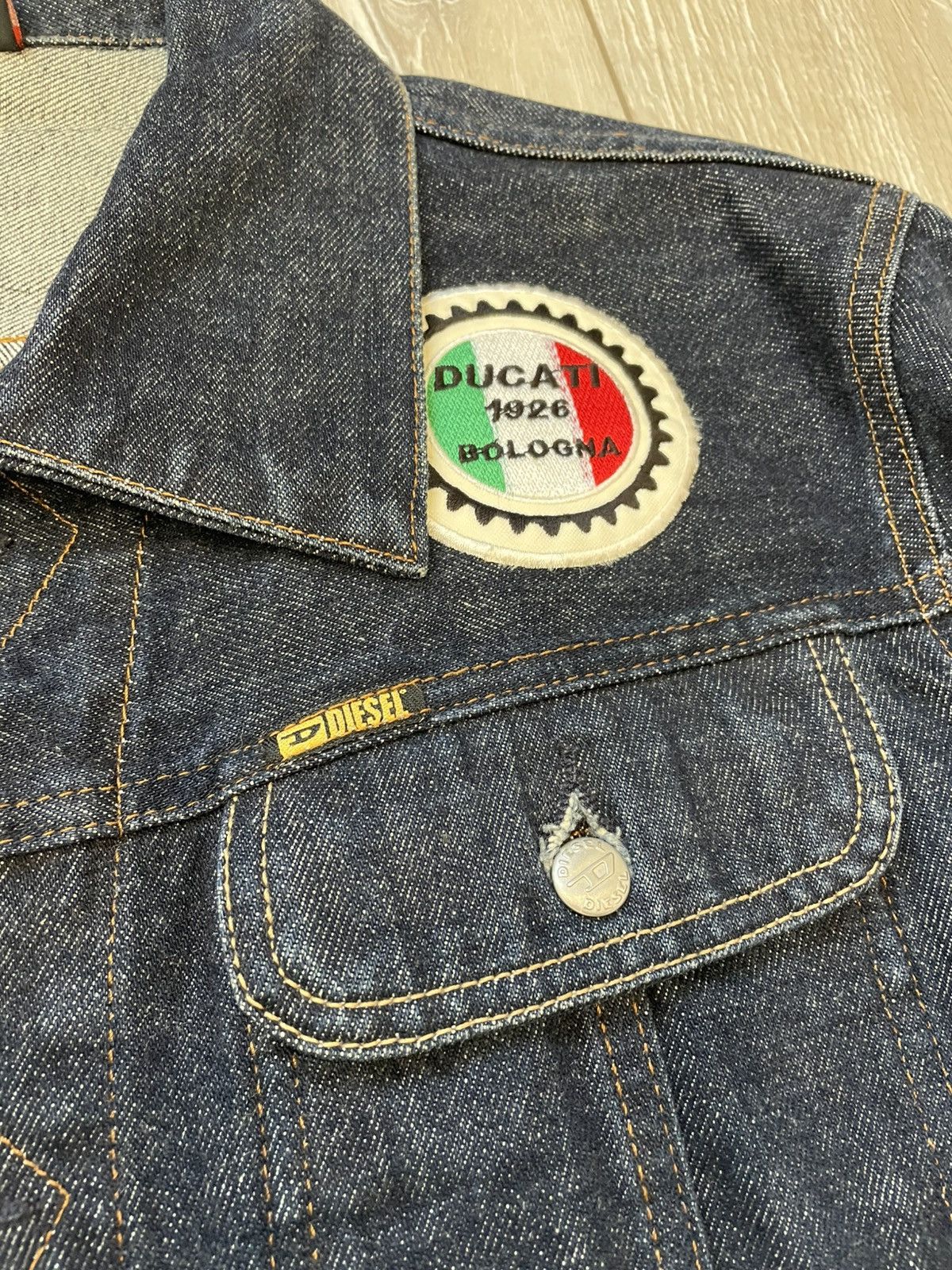 Diesel × Harley Davidson × Vintage Woman's Vintage Diesel Patches denim Jacket Harley-Davidson Size M / US 6-8 / IT 42-44 - 5 Thumbnail