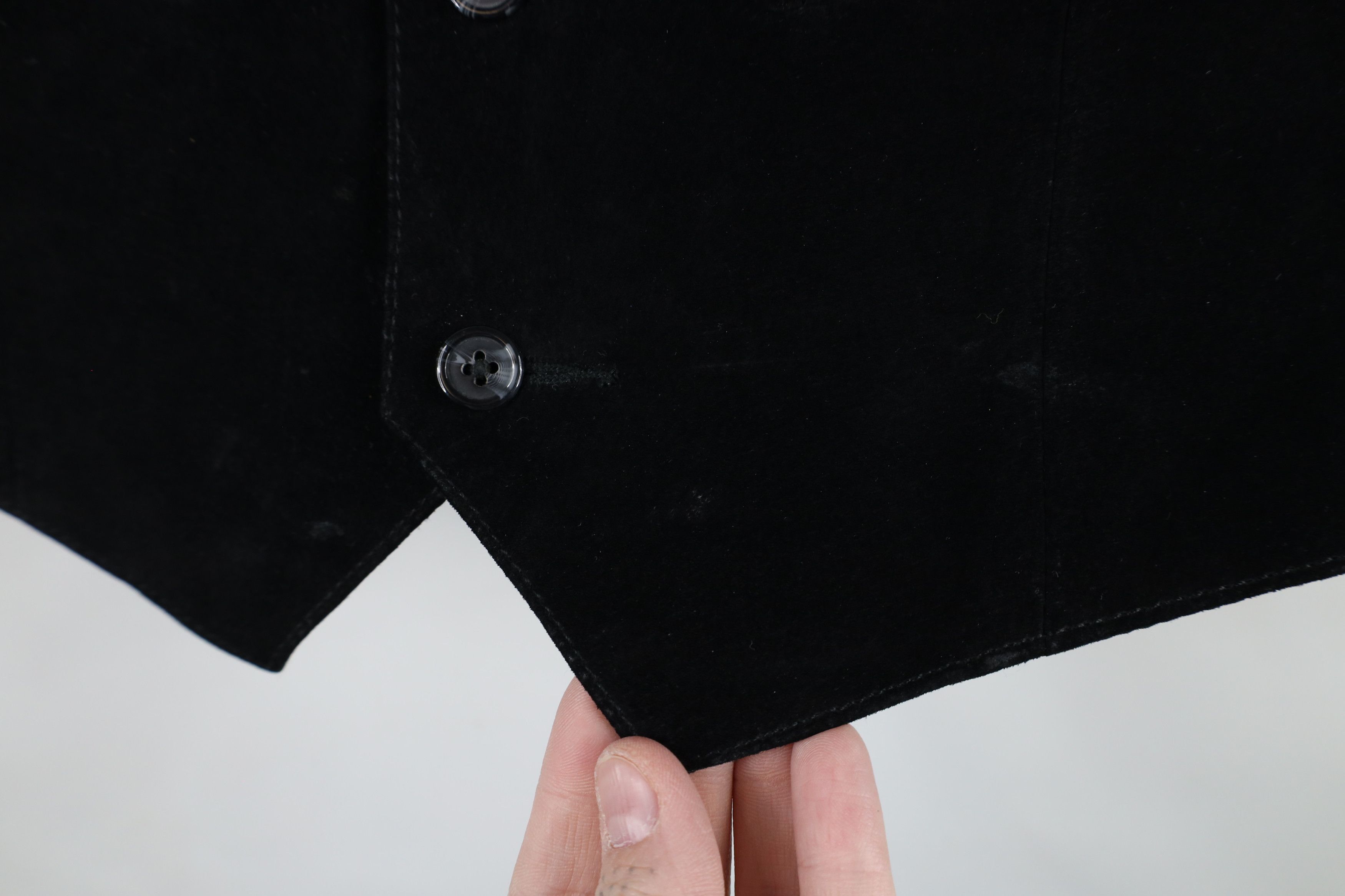 Vintage Vintage 90s Scully Suede Leather Western Vest Jacket Black Size US L / EU 52-54 / 3 - 4 Thumbnail