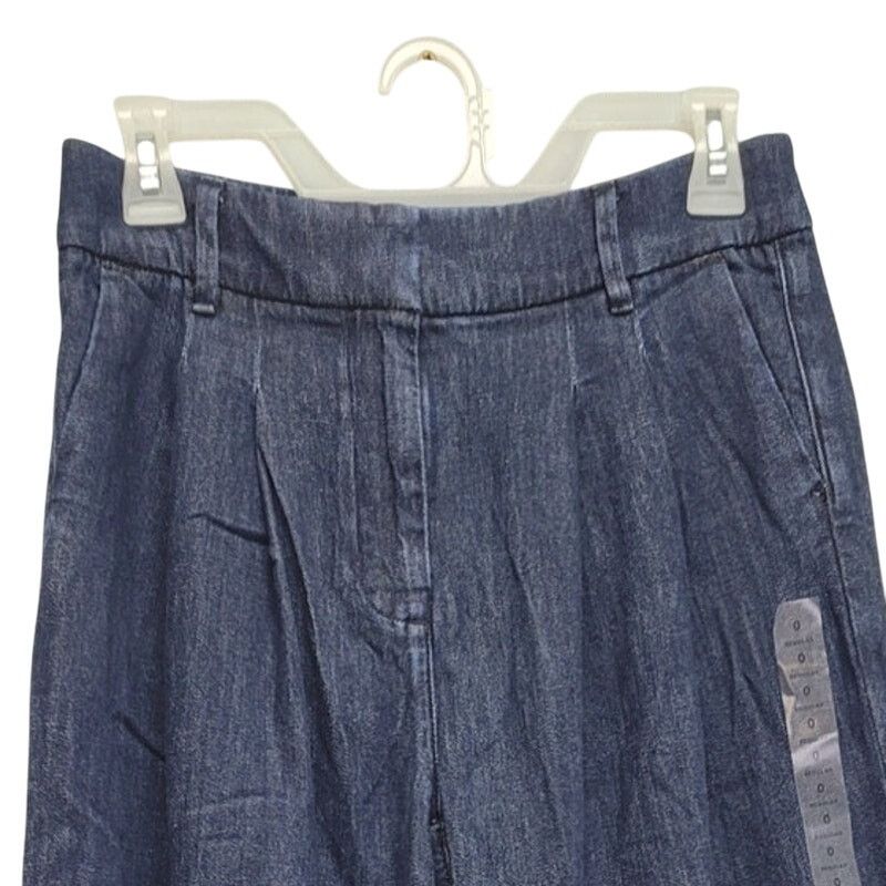American Eagle Outfitters NWT American Eagle Size 0 Wide Leg Stretch Denim Trousers Size 25" / US 0 / IT 36 - 2 Thumbnail