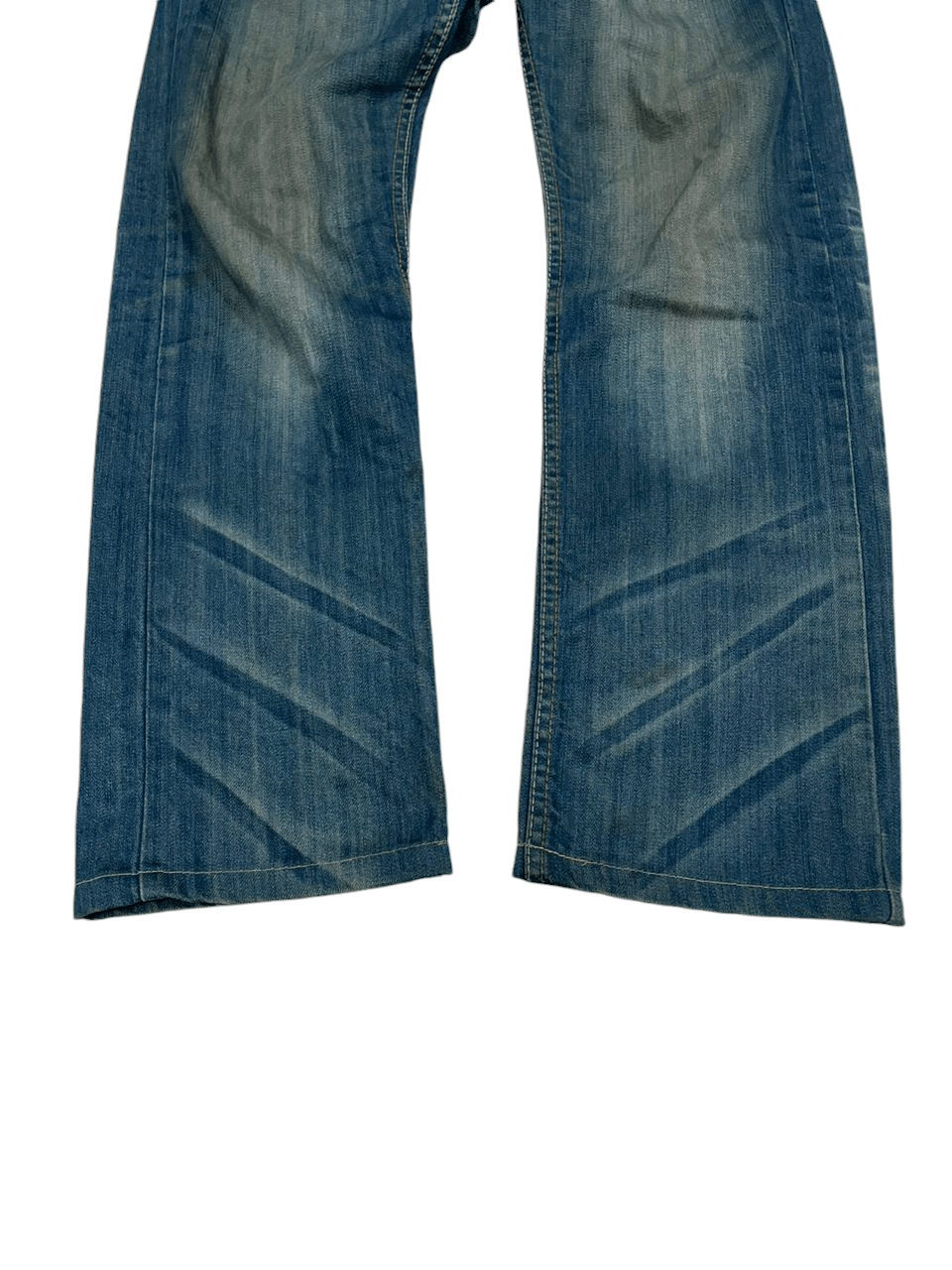 Energie × Japanese Brand 💥Flared Energie Worn Out & Distressed Style Denim 💥 Size US 30 / EU 46 - 4 Thumbnail