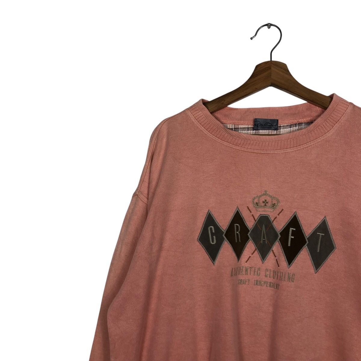 Japanese Brand 📌Vintage Sweatshirt Craft Independent Big Logo Embroidery Size US L / EU 52-54 / 3 - 7 Thumbnail
