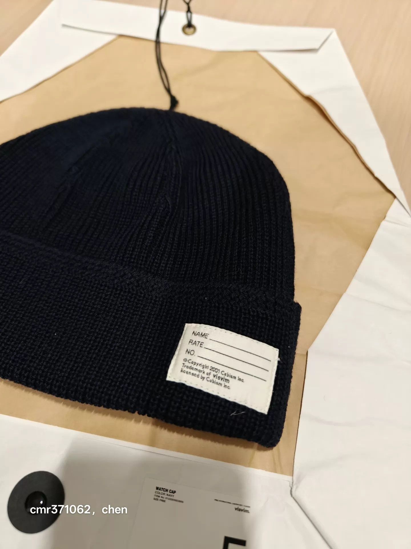 Visvim VISVIM 22AW WATCH CAP NAVY FREESIZE NEW WOOL LINEN KNIT Size ONE SIZE - 2 Thumbnail