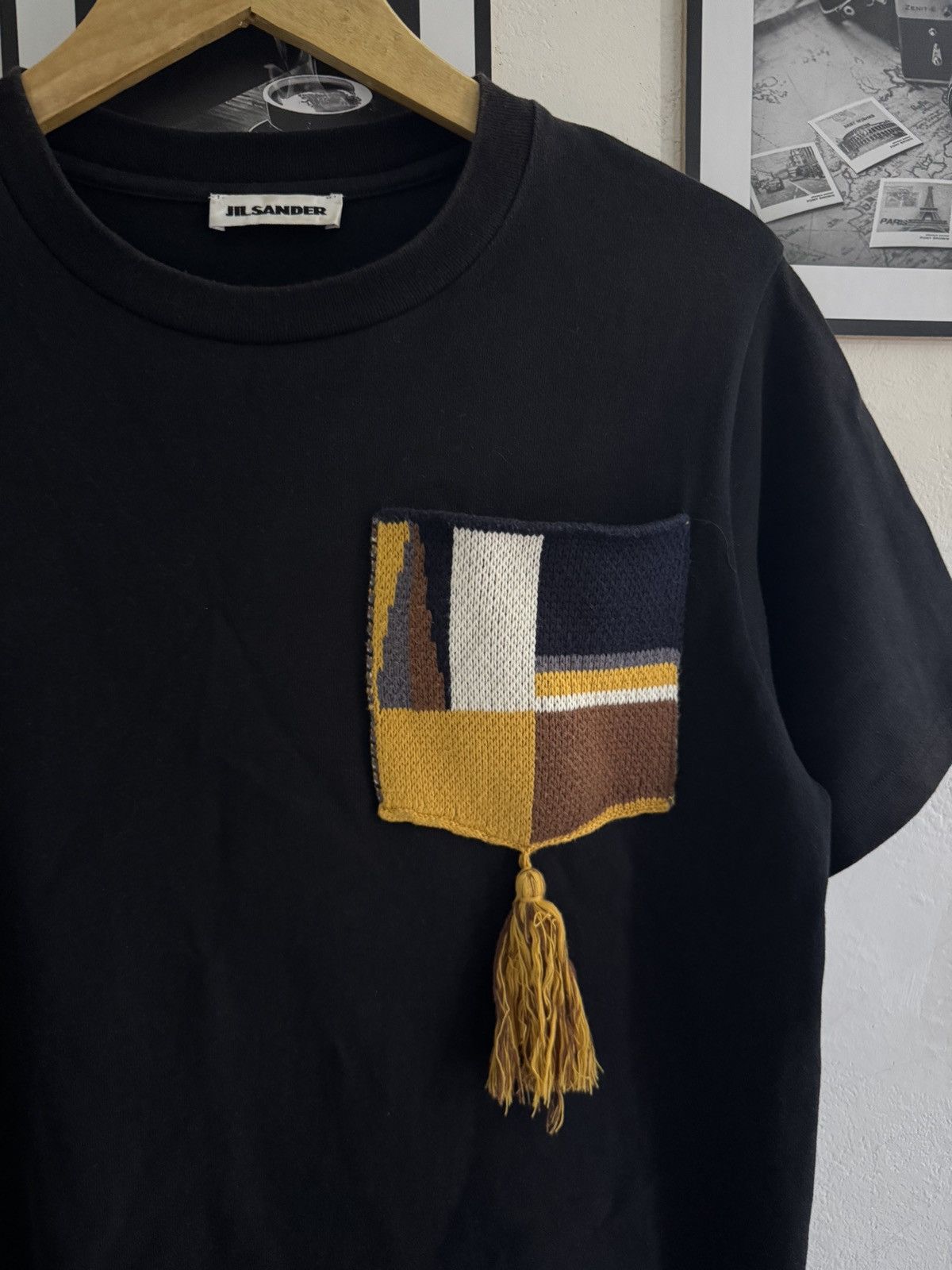 Jil Sander Jil Sander Black Pocket Tassel Tshirt Size US XS / EU 42 / 0 - 2 Thumbnail