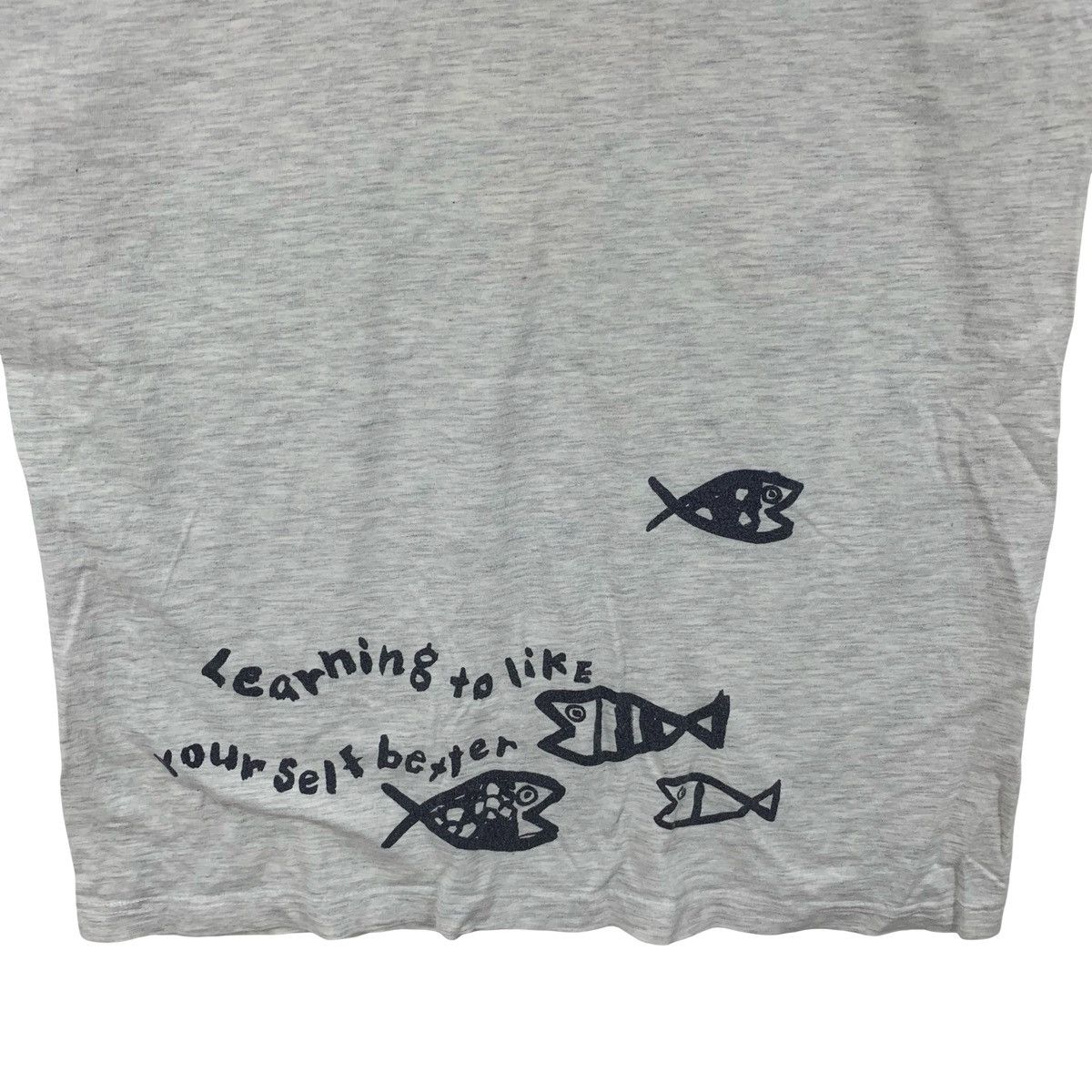 Vintage Vintage JOKYGAL Humorous Fishes Art Design Tee Shirt Size US M / EU 48-50 / 2 - 7 Thumbnail