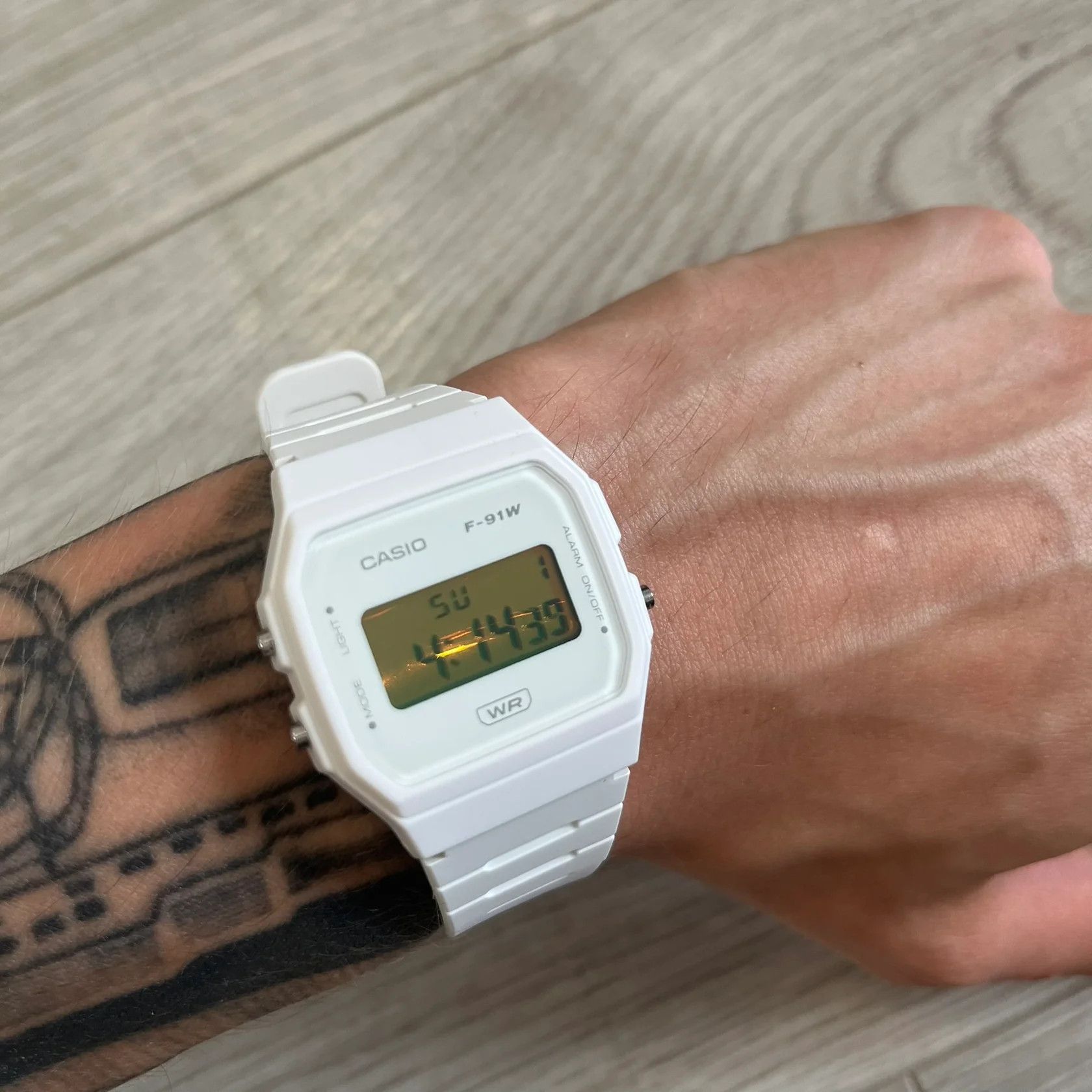 Casio Casio F-91W "Gold Opal" White & Opal Digital Watch Size ONE SIZE - 5 Thumbnail