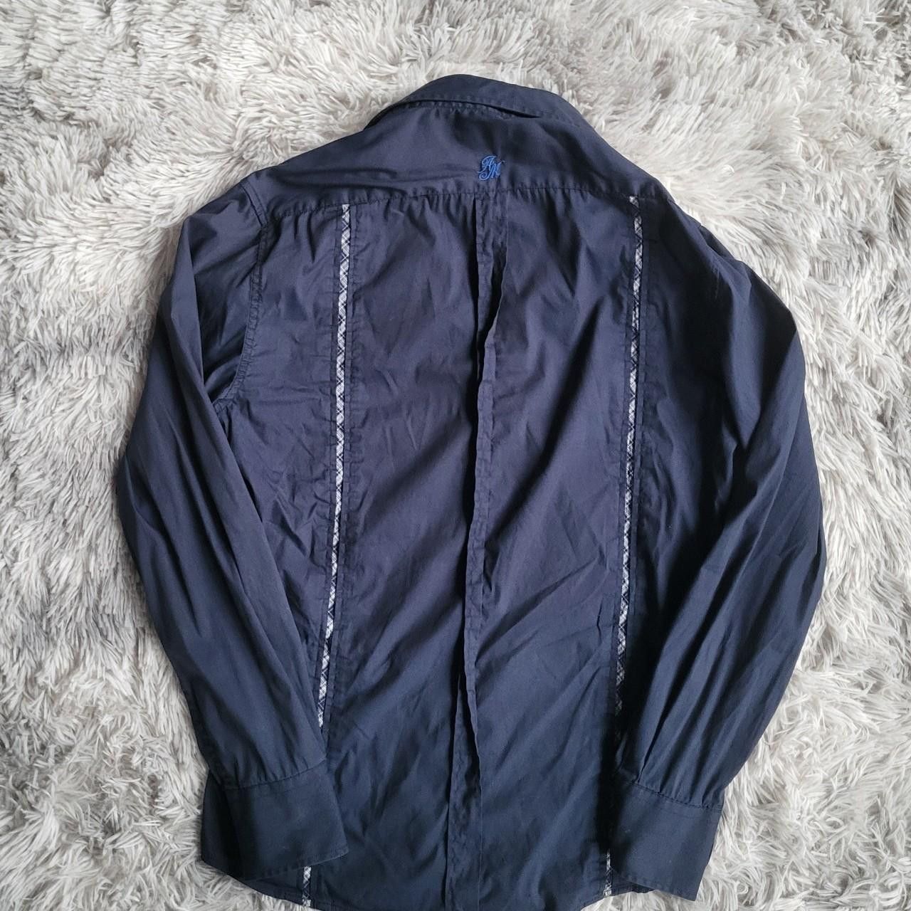 Antony Morato Antony Morato Men's Blue and Navy Shirt - Size L Size US L / EU 52-54 / 3 - 2 Thumbnail