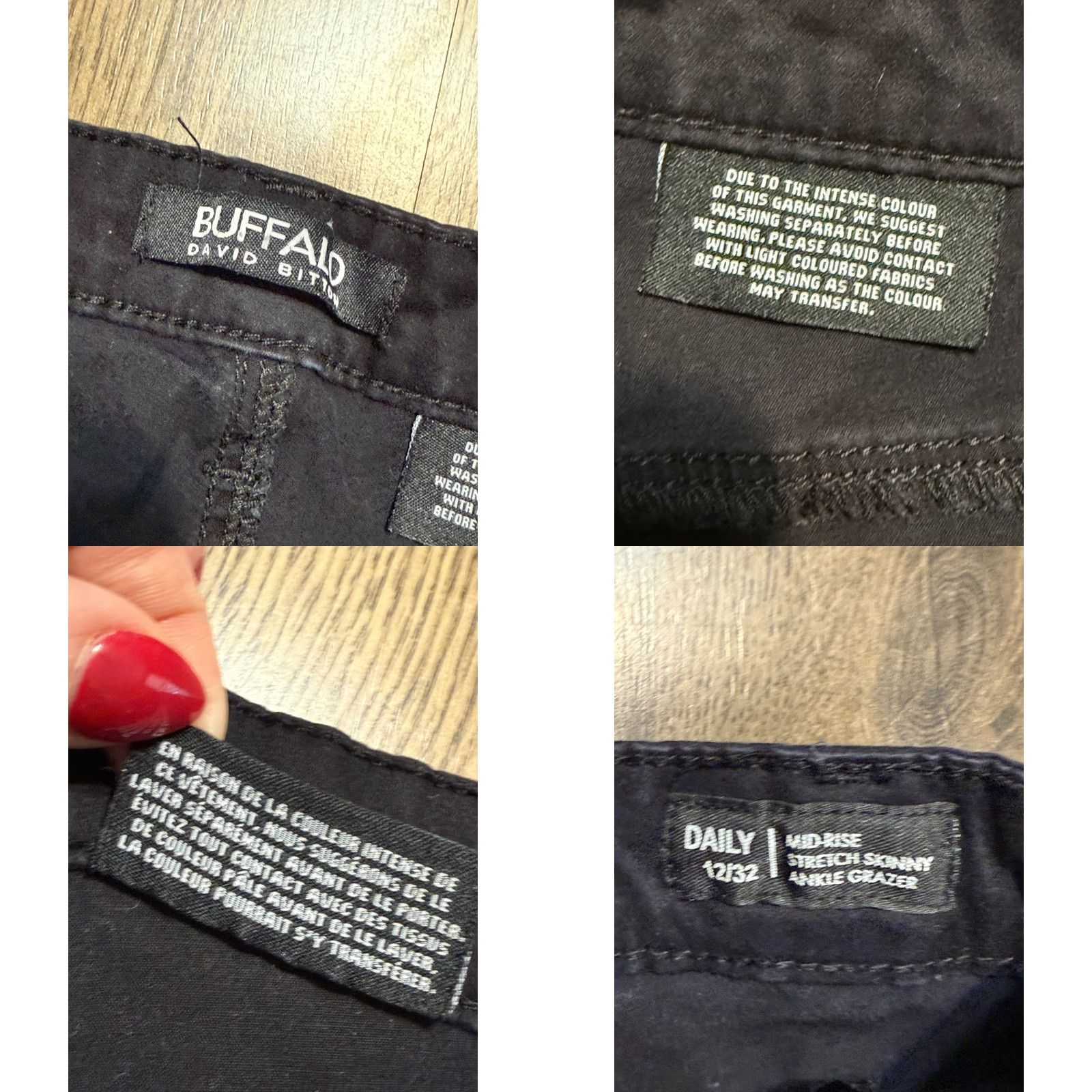 Buffalo David Bitton Buffalo David Bitton Pants Women's Size 12/32 Black Stretch Skinny Ankle Grazer Pants Size 34" / US 12 / IT 48 - 8 Thumbnail