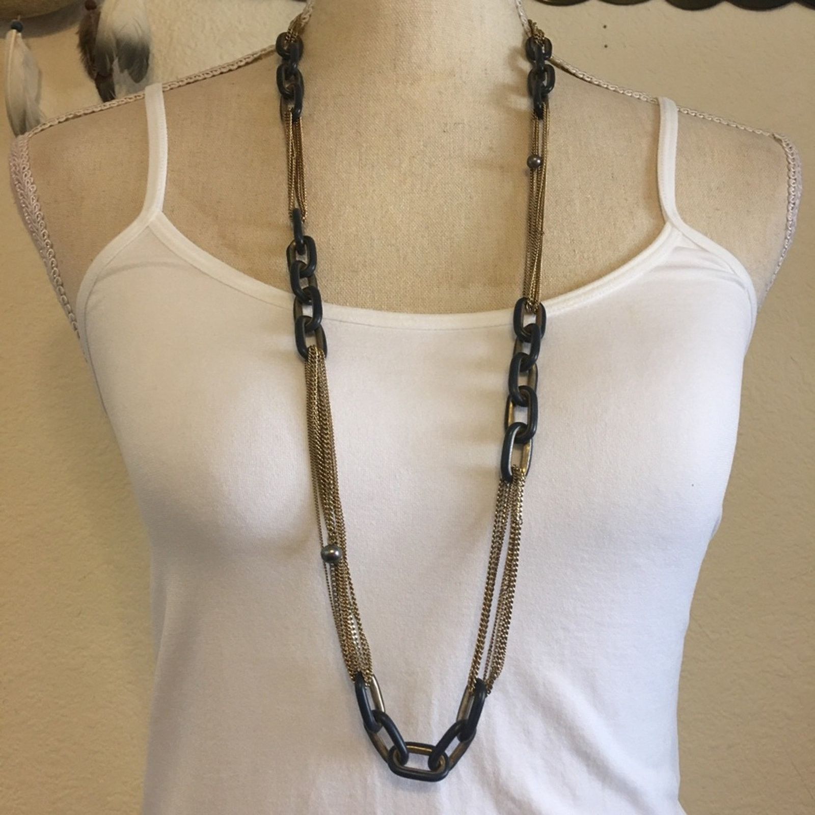 Kenneth Cole Kenneth Cole Reaction multi strand chain necklace Size ONE SIZE - 1 Thumbnail