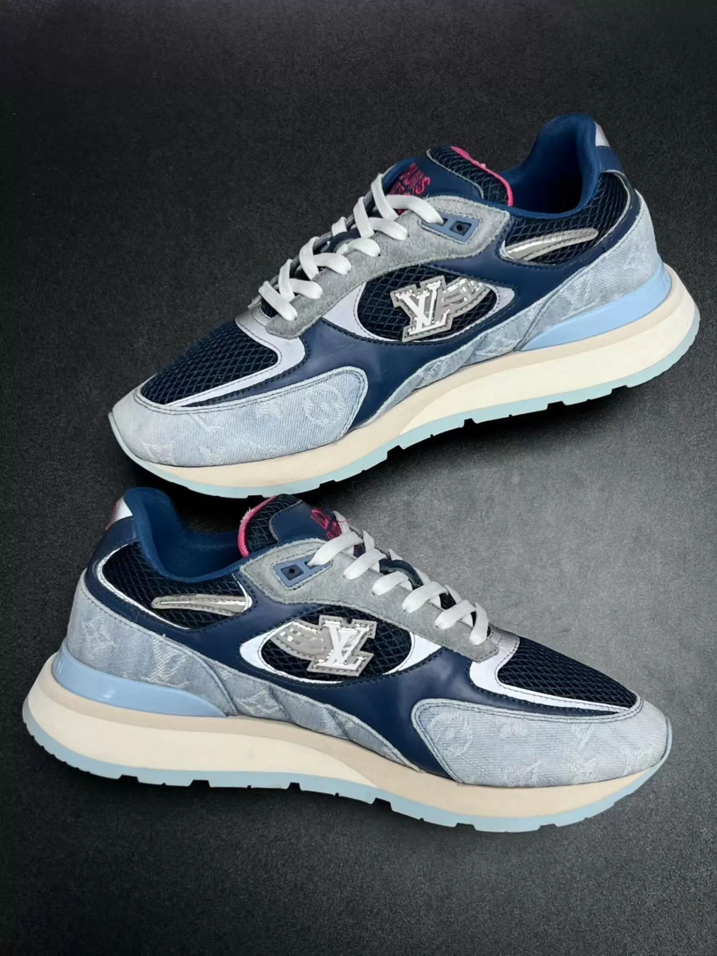 Louis Vuitton LV RUN AWAY Blue Denim UK7 41 Size US 8 / EU 41 - 6 Thumbnail