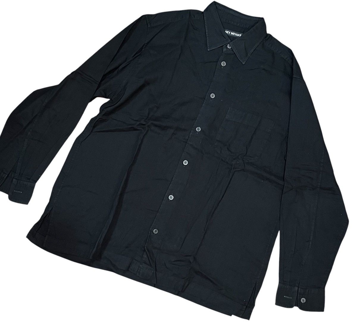 Issey Miyake Vintage issey miyake black button up shirt Size US L / EU 52-54 / 3 - 2 Thumbnail