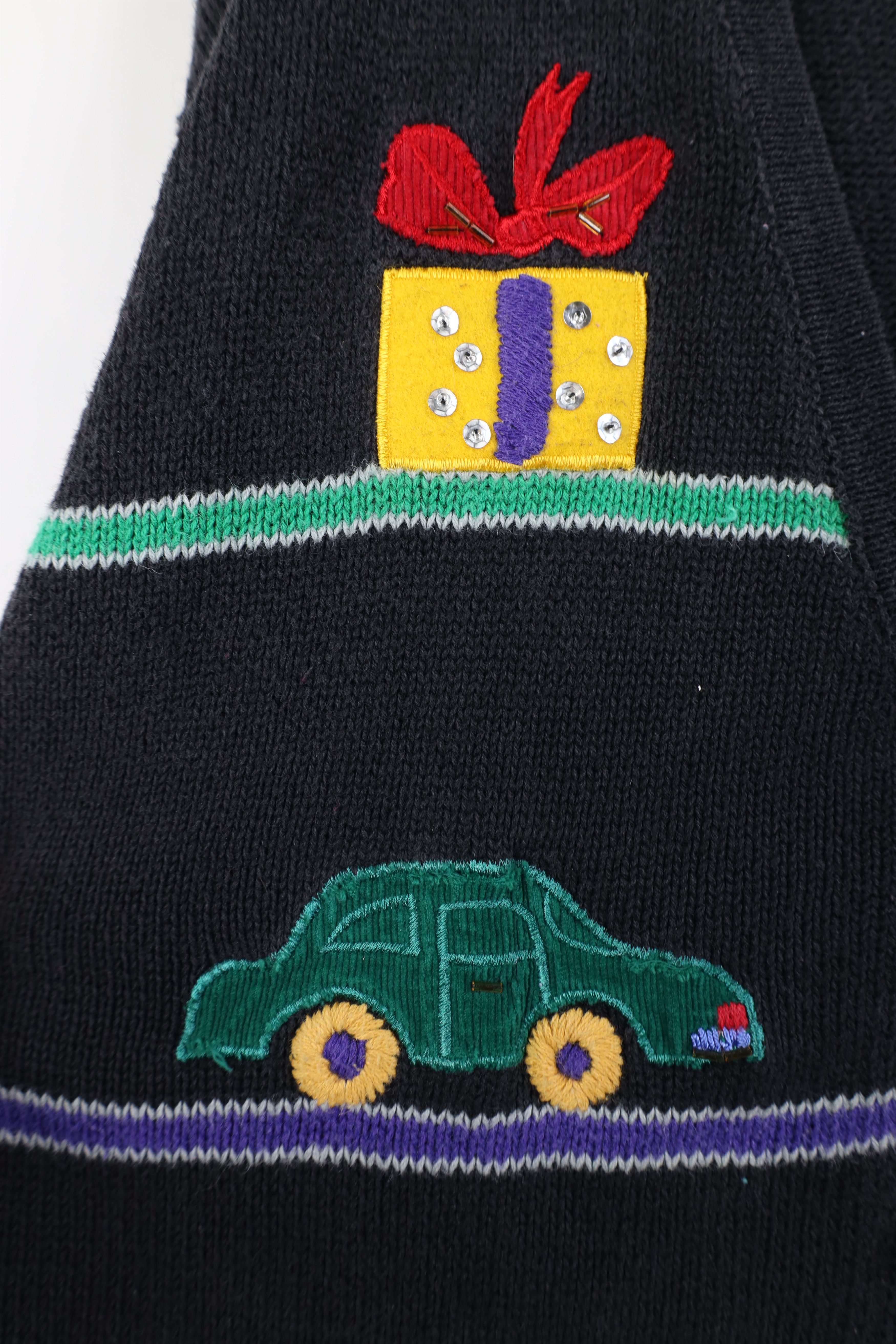 Vintage Vintage 90s Christmas Present Toys Knit Cardigan Sweater Size XXL / US 16-18 / IT 52-54 - 8 Thumbnail