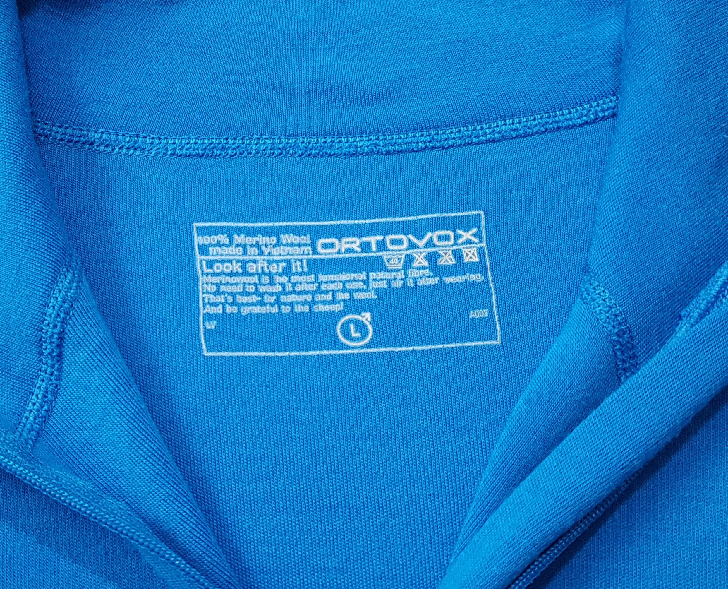 ORTOVOX Ortovox Merino Men's Long Sleeve Base Layer Zip Neck sz L Size US L / EU 52-54 / 3 - 8 Thumbnail