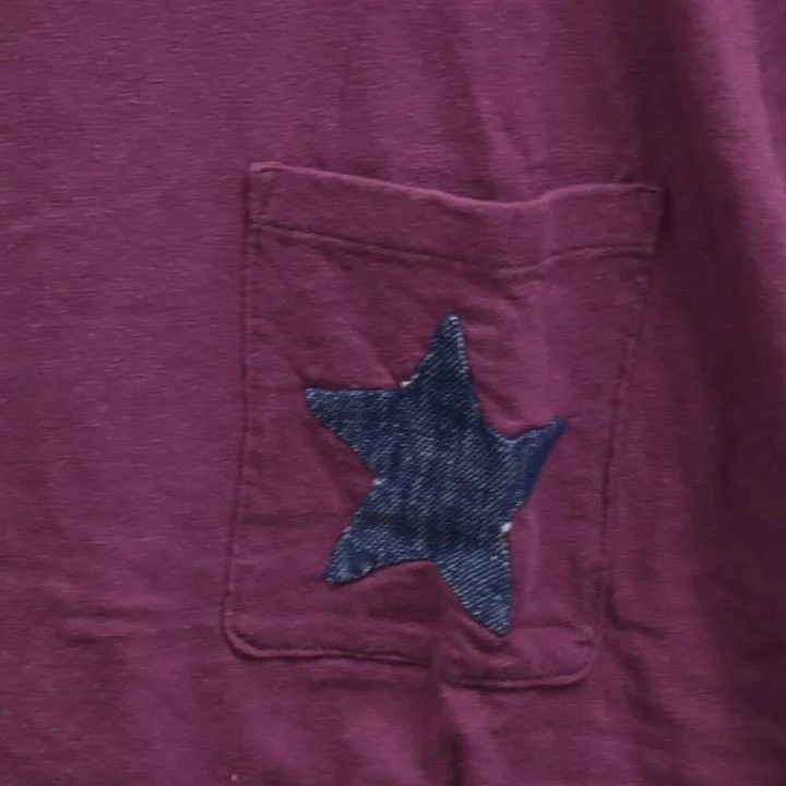 Visvim VISVIM 14SS POCKET TEE S/S DENIM STAR VINTAGE SLUB T SHIRT Size US L / EU 52-54 / 3 - 4 Thumbnail