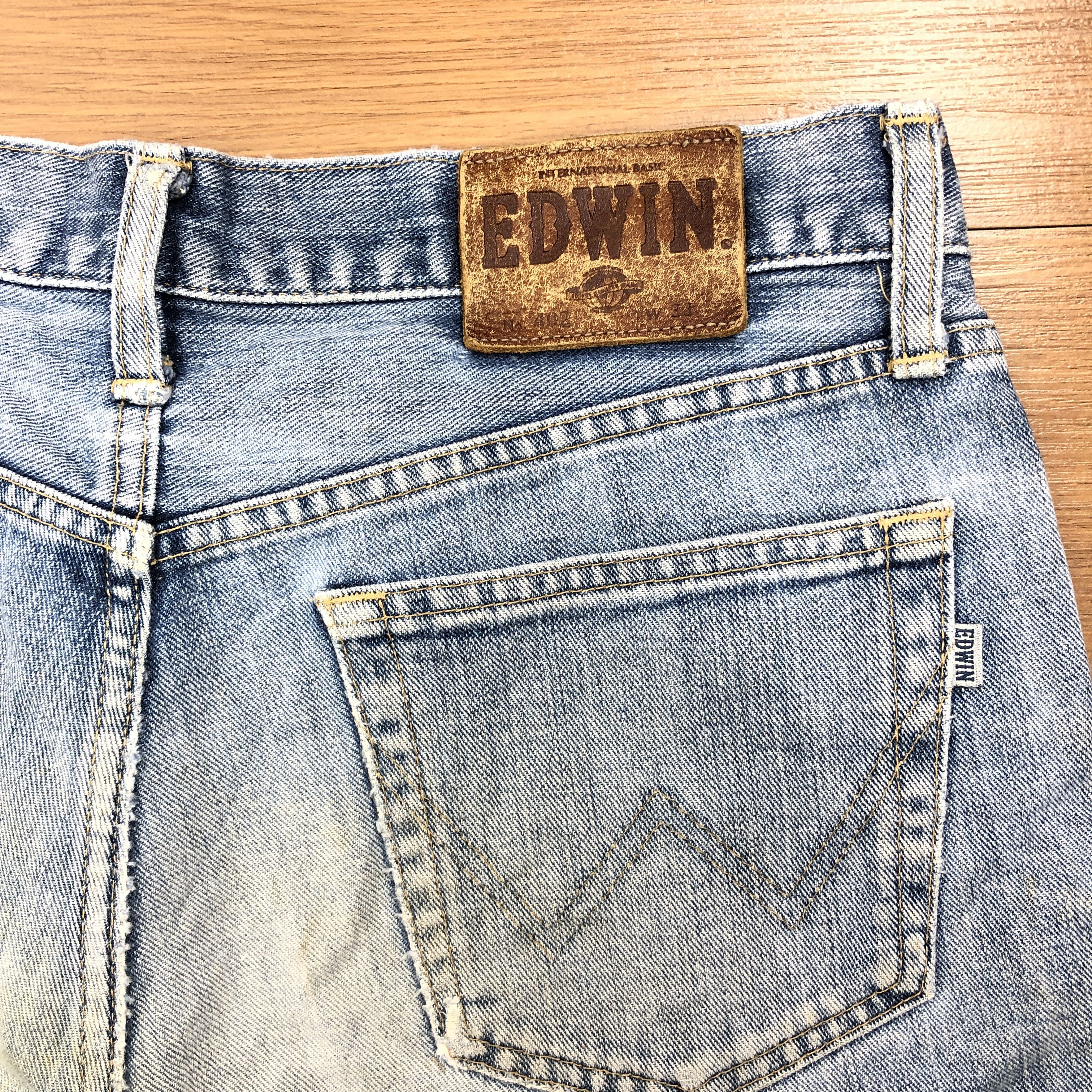Edwin × Vintage 34 x 26 Vintage Edwin Jeans Light Wash L1346 Size US 34 / EU 50 - 8 Thumbnail