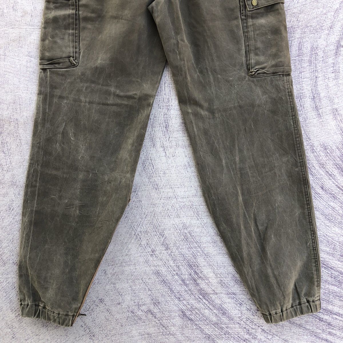 Japanese Brand Vintage Luva Tram Faded olive Cargo pants 7 pocket Size US 32 / EU 48 - 12 Thumbnail