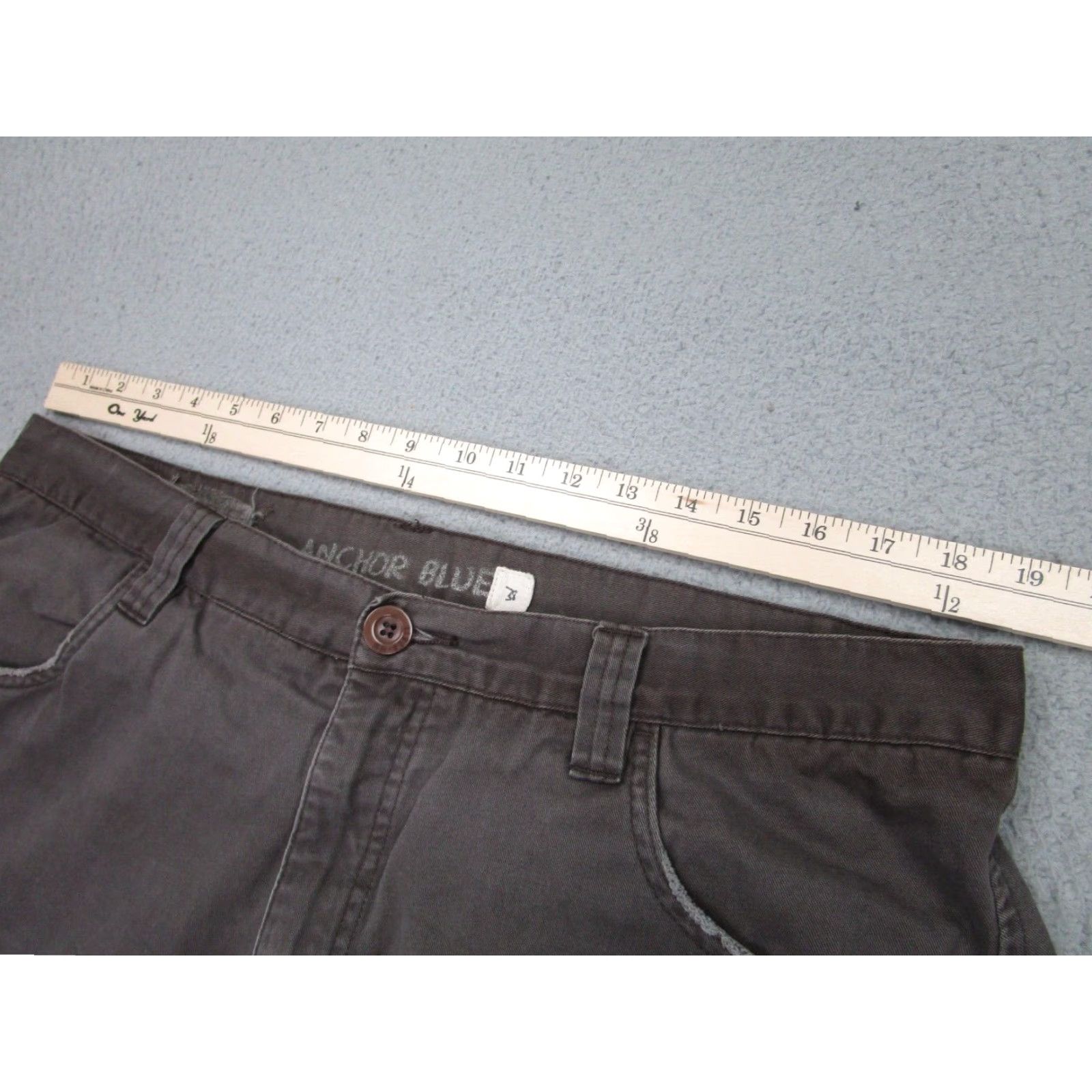 Anchor Blue VINTAGE Anchor Blue Cargo Shorts Mens 38 Brown Grunge Distress Baggy 2000s Y2K Cargo Pocket Army Outdoor Size US 38 / EU 54 - 5 Thumbnail