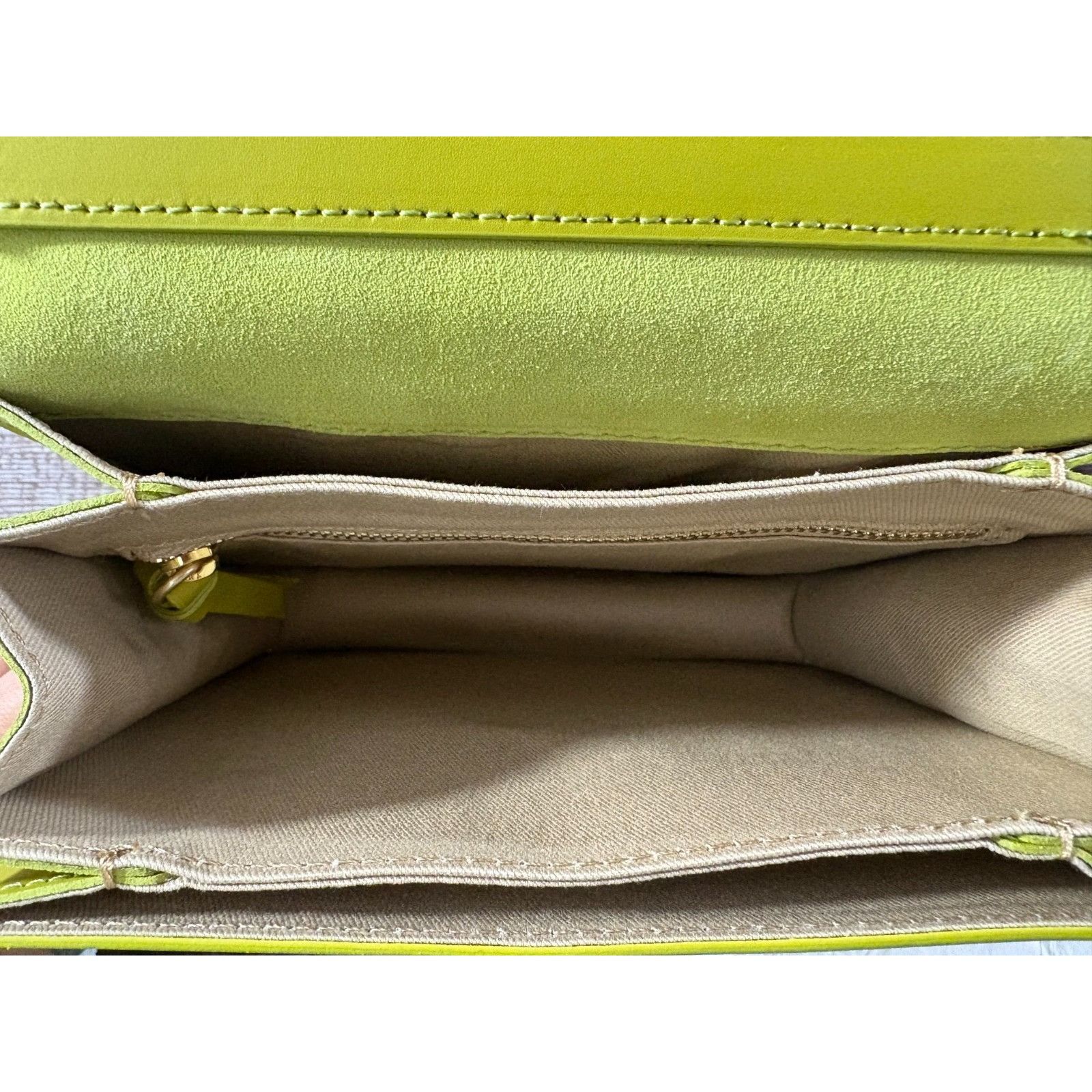 Frame FRAME Le Signature Mini leather crossbody Bag color Chartreu Size ONE SIZE - 10 Thumbnail