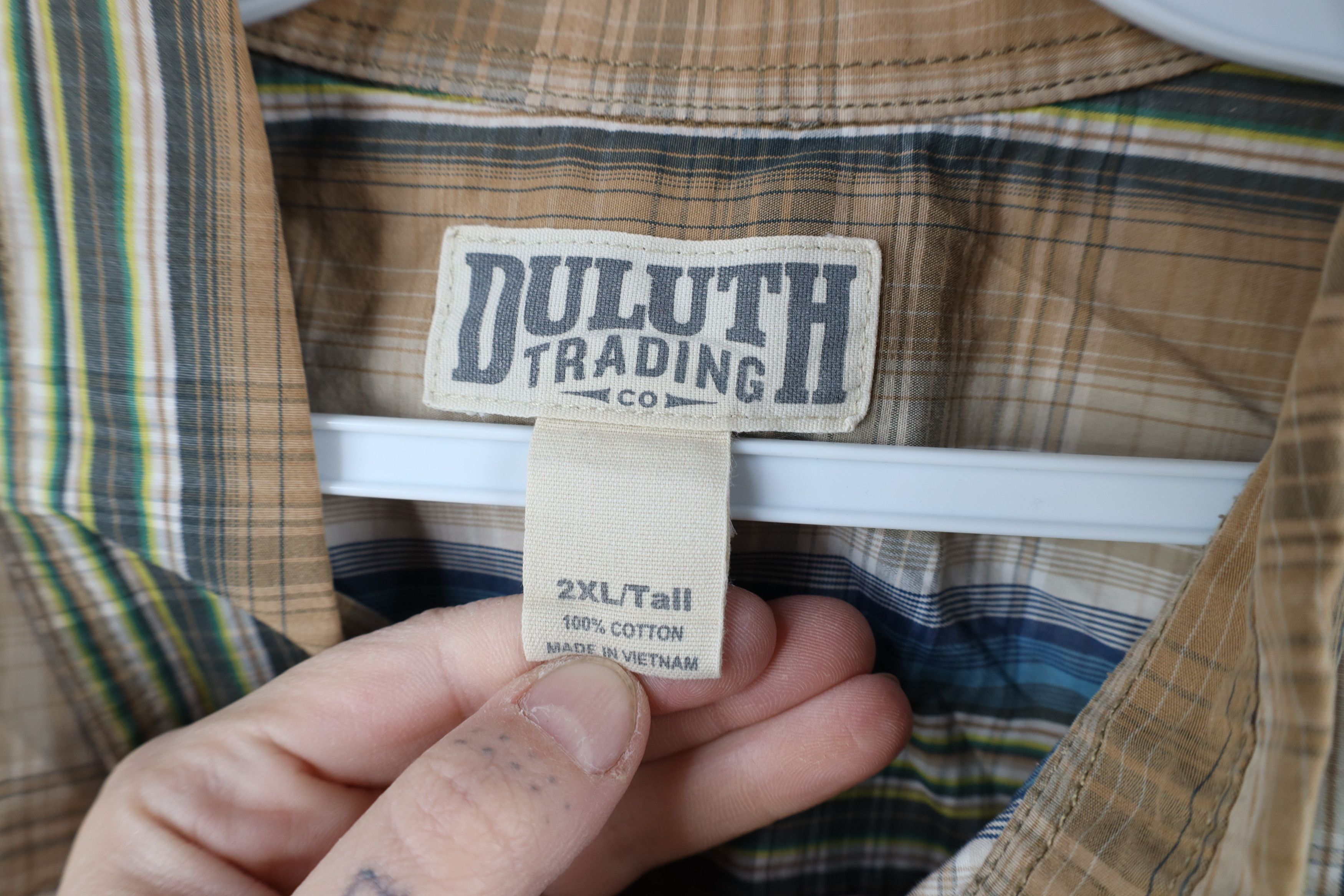 Duluth Trading Company × Vintage Duluth Trading Co Short Sleeve Collared Button Down Shirt Size US XXL / EU 58 / 5 - 8 Thumbnail