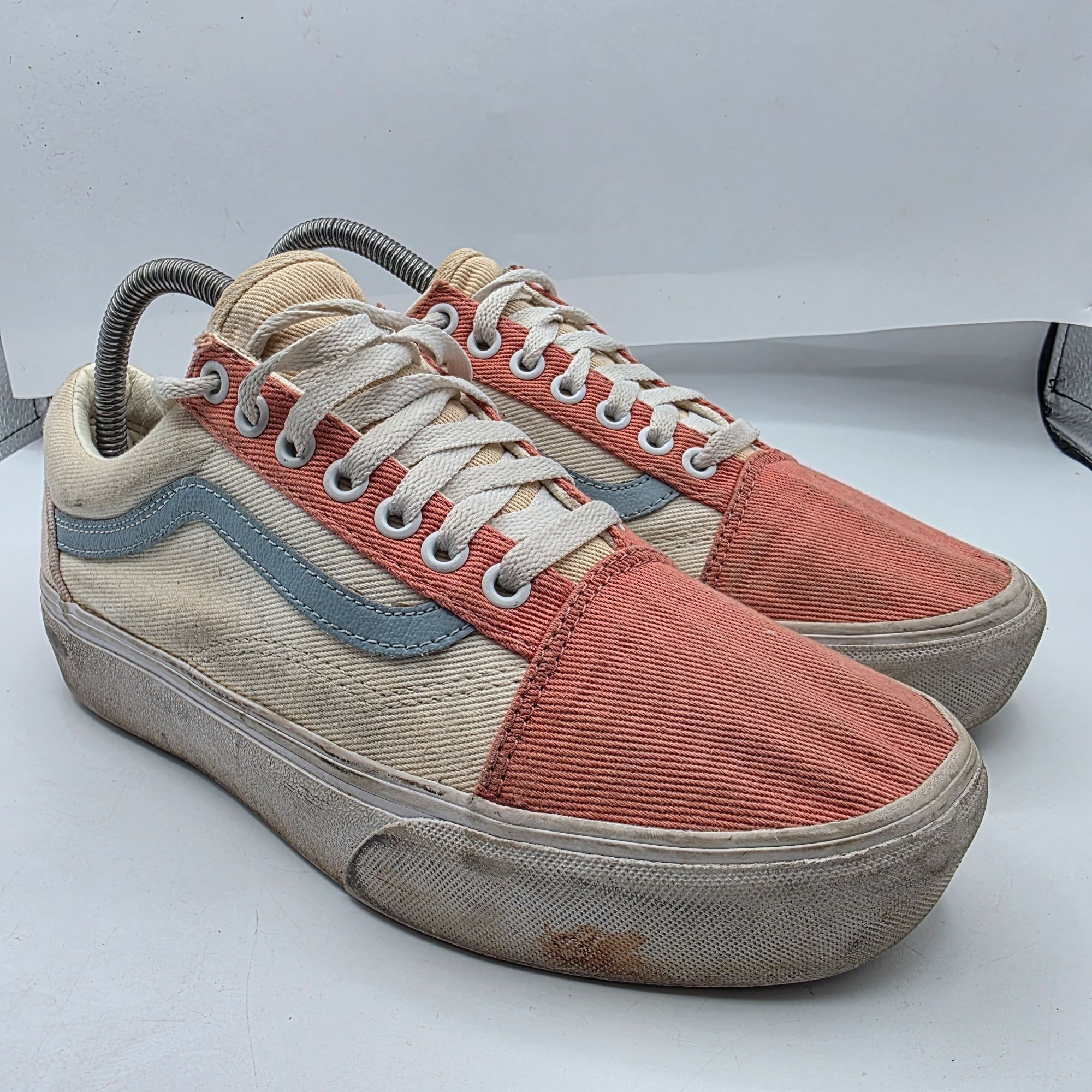 Vans Vans Old Skool Platform Womens 9 Pastel Twill Sneakers Coral Size US 7.5 / IT 37.5 - 1 Thumbnail